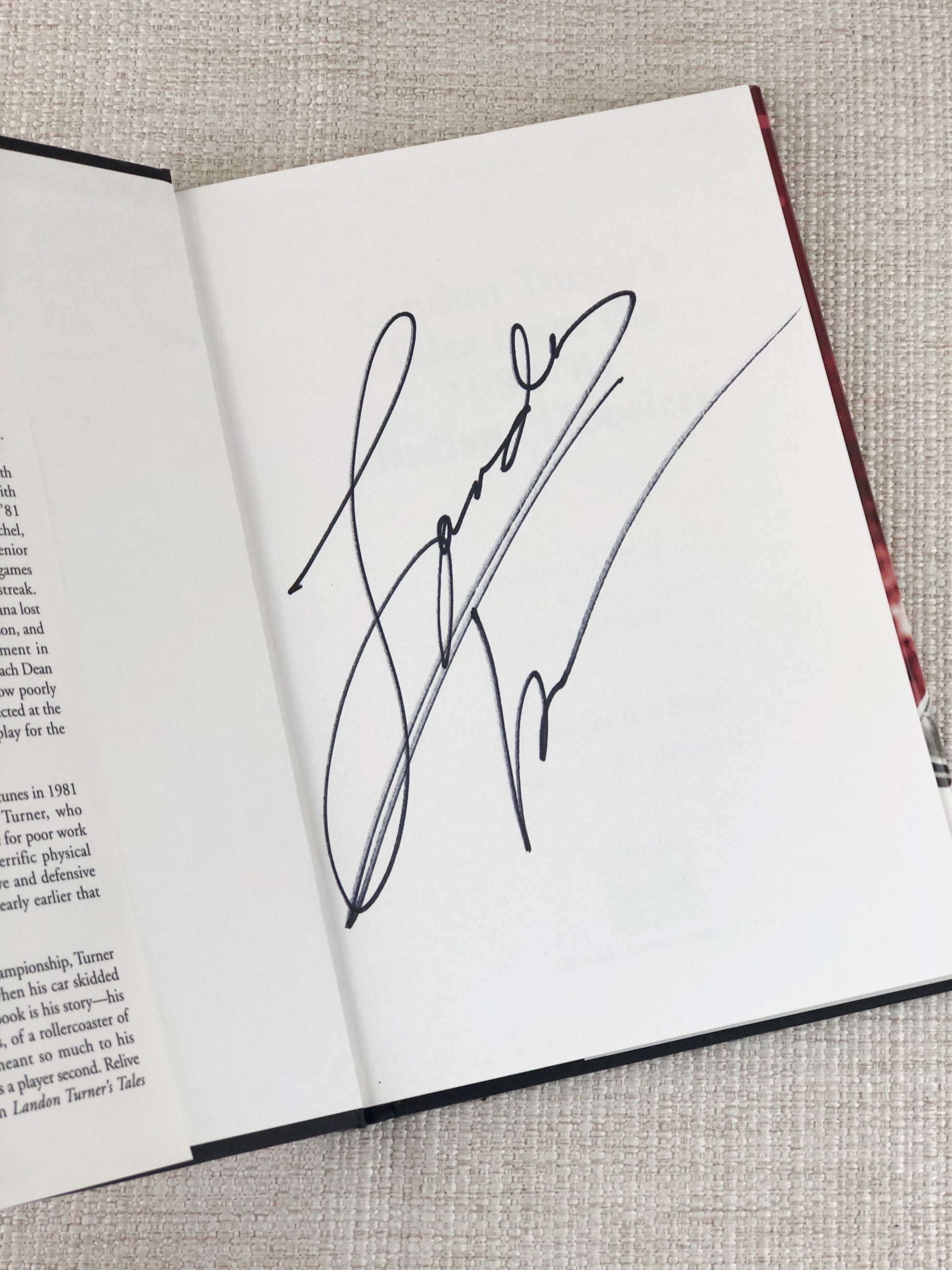 Signed Landon Turner Book