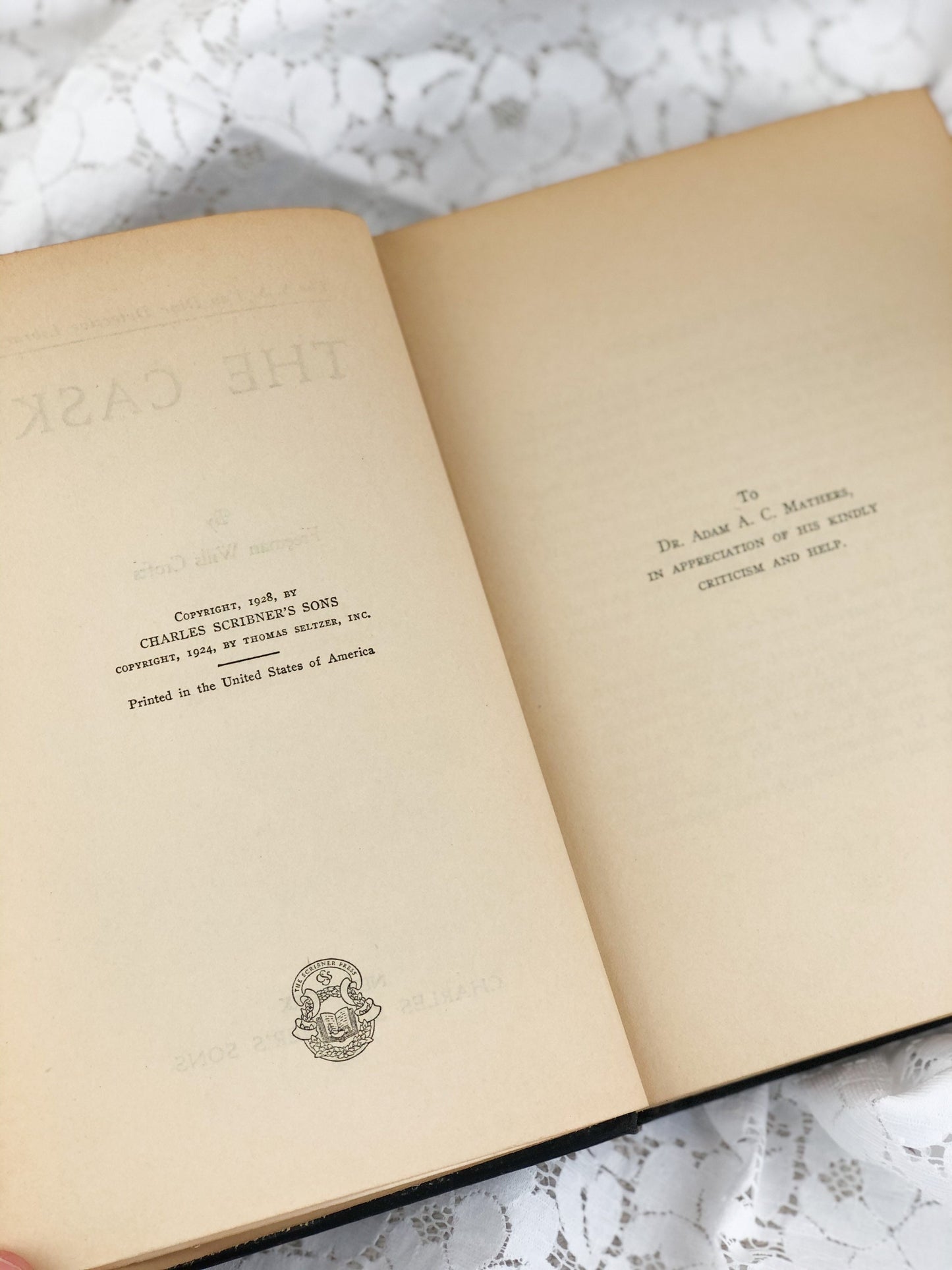 Rare Book, The Cask by Freeman Willis Crofts