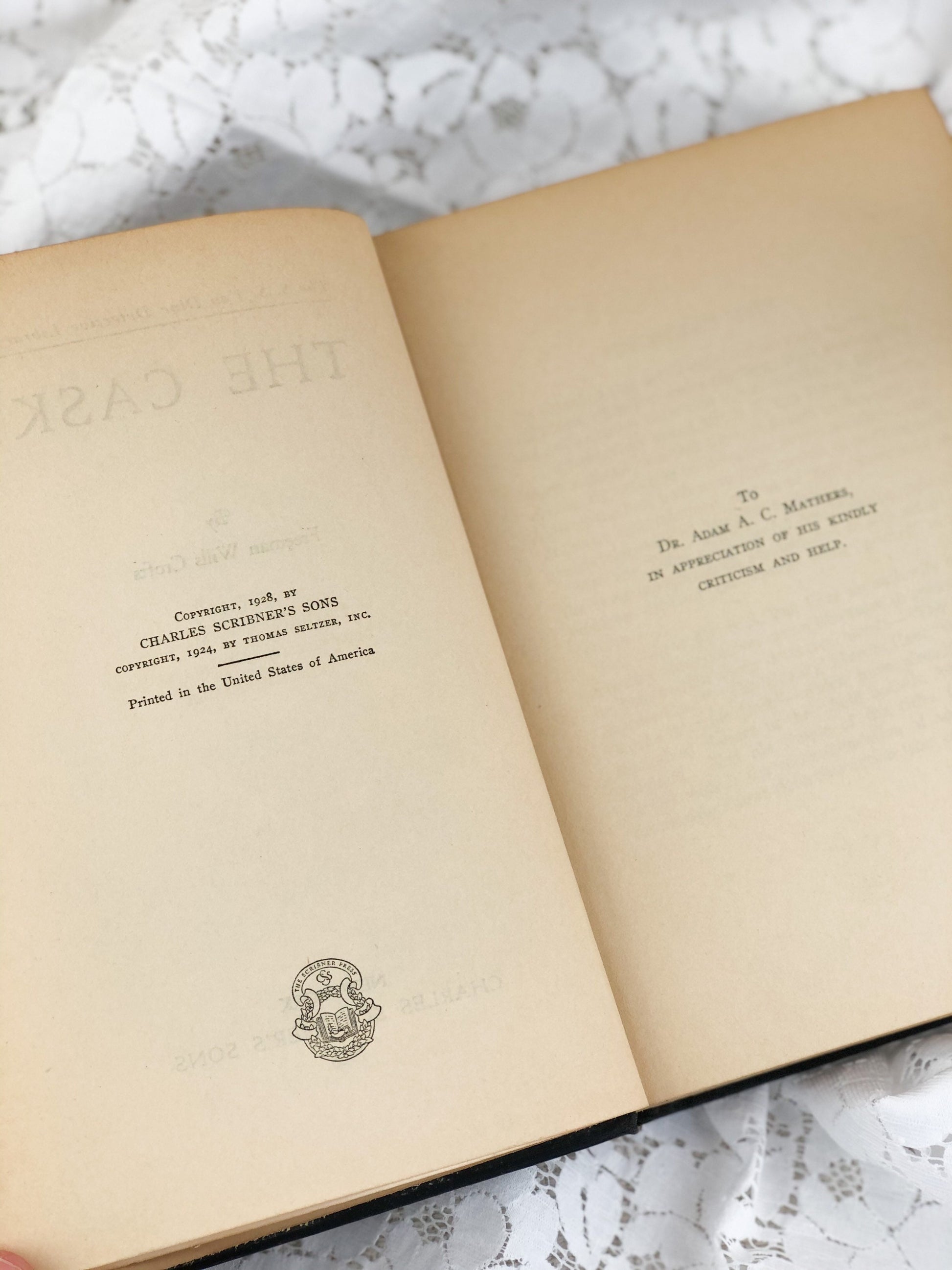 Rare Book, The Cask by Freeman Willis Crofts