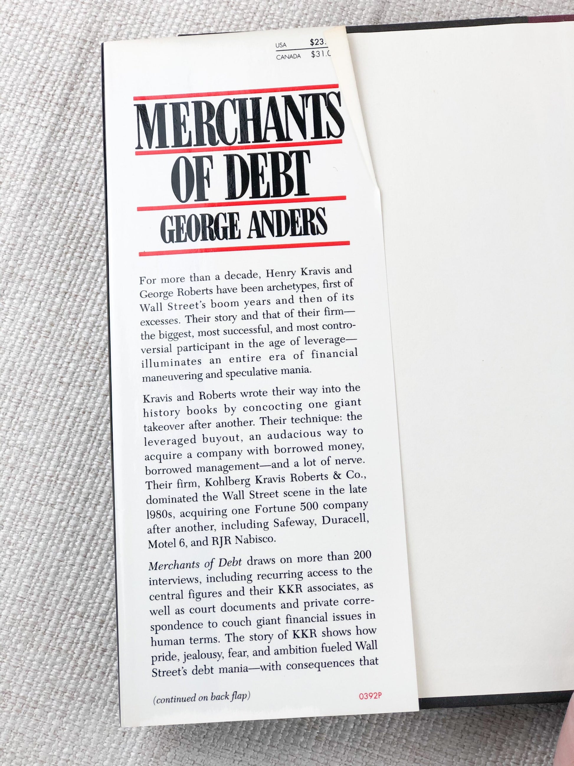 Signed Merchants of Debt by George Anders