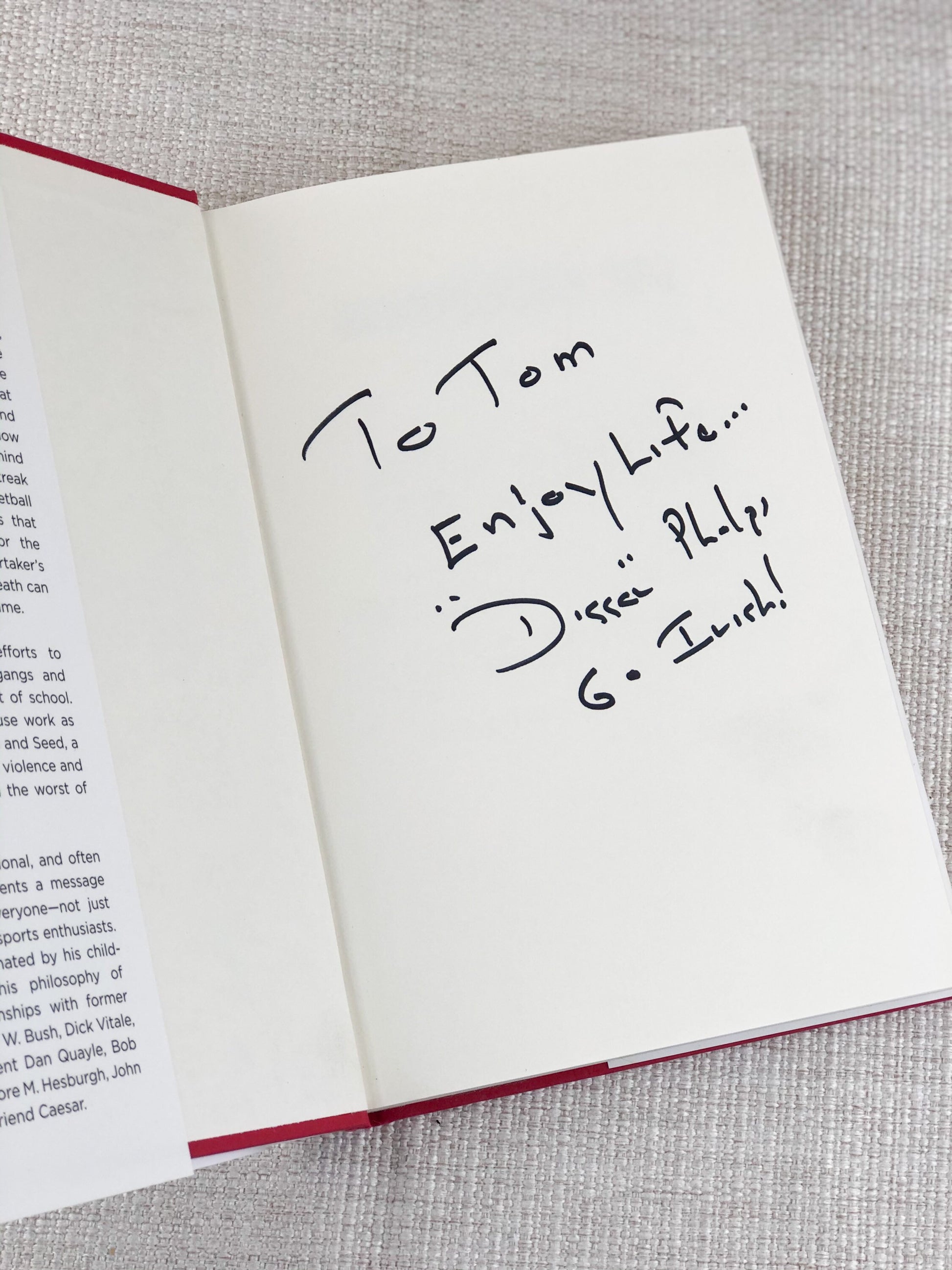 Sports Collectible / Signed Book