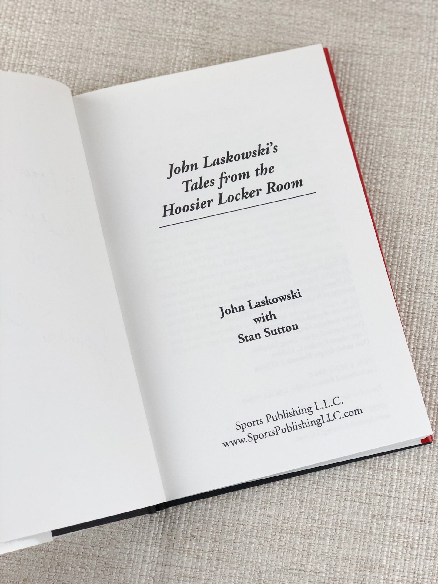 Signed Book by John Laskowski