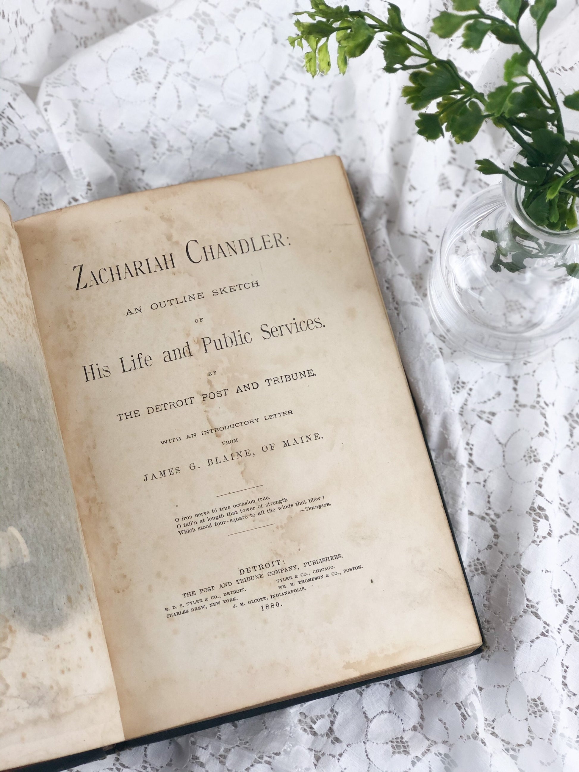 Antique Michigan History, Zachariah Chandler