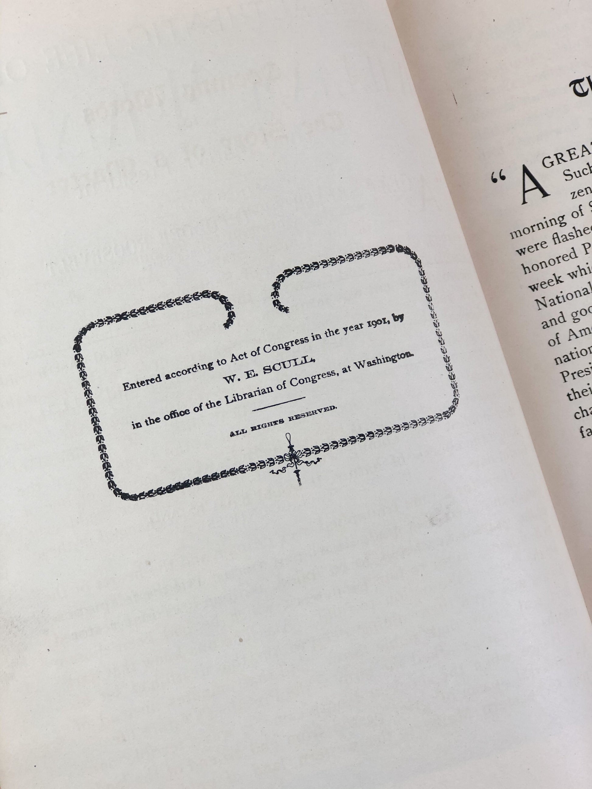 Rare Book, The Authentic Life of William McKinley