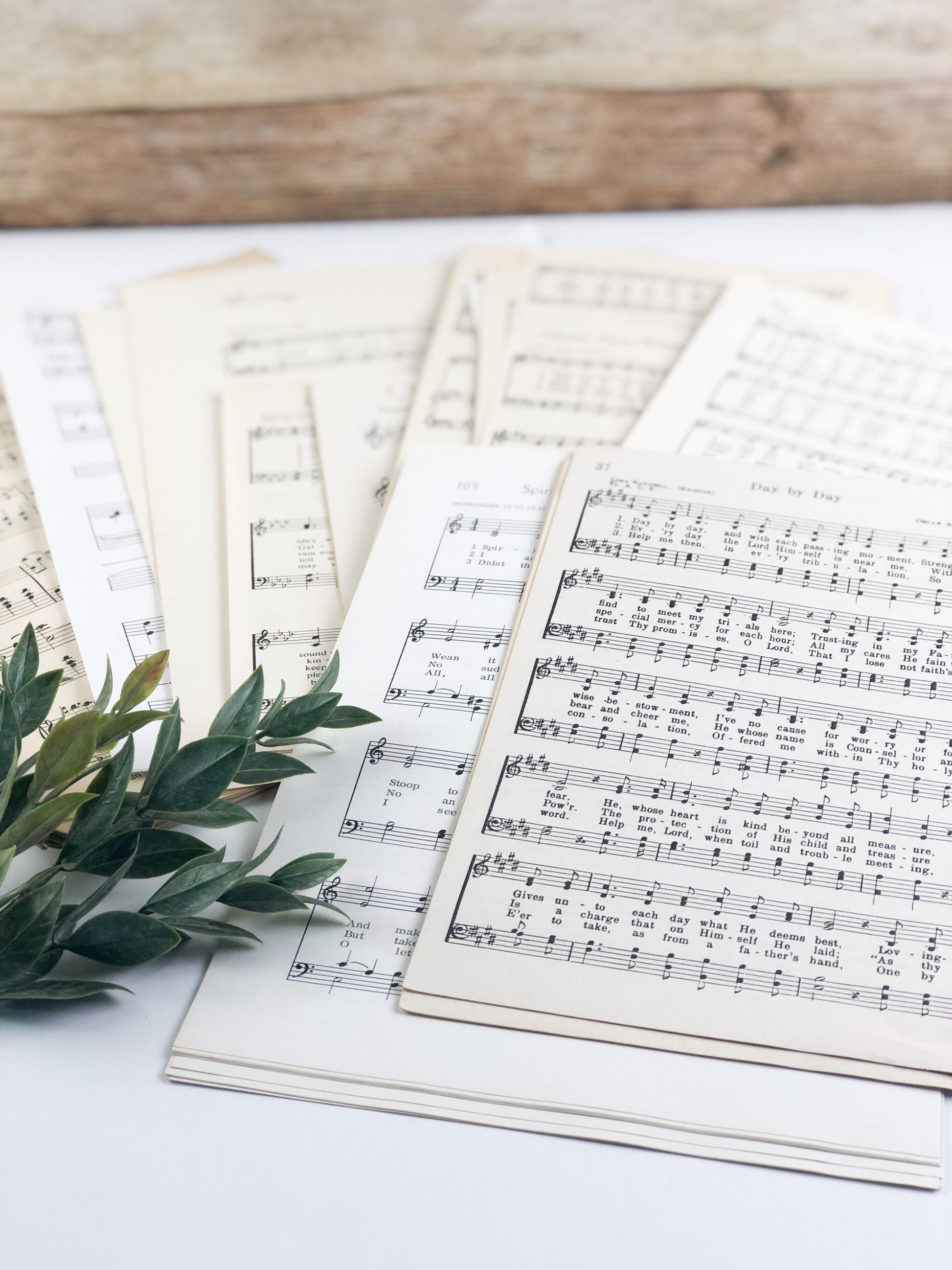 Music Sheets, Build Your Own Ephemera Pack, Vintage Music, Set of 20