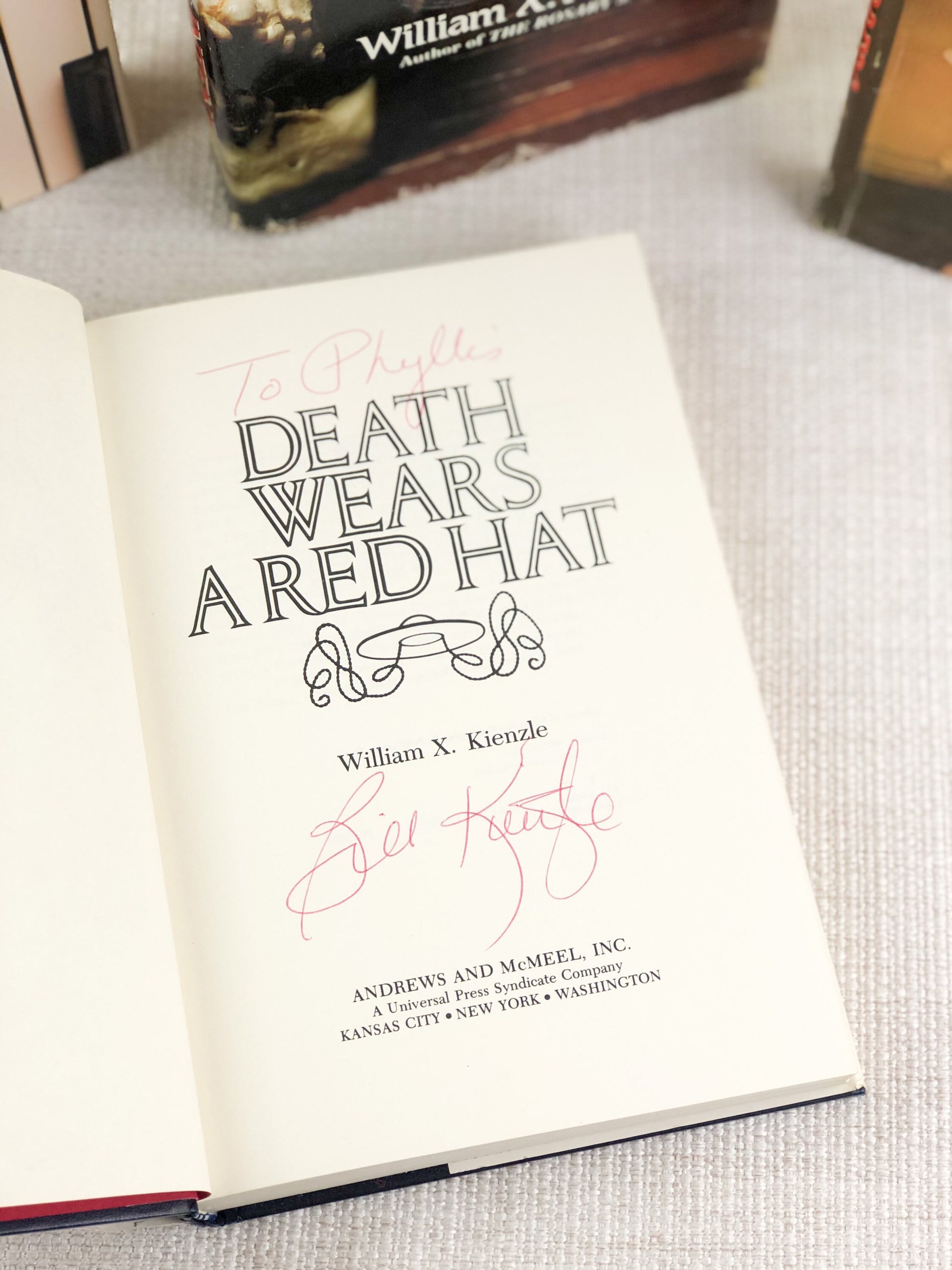 Signed William X Kienzle Book Collection