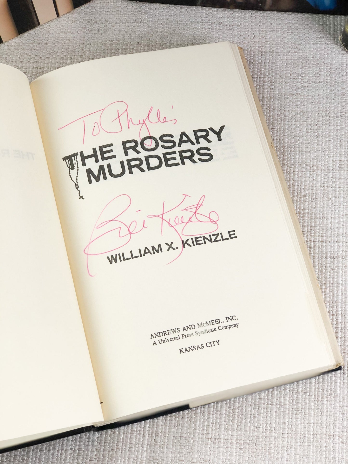 Signed William X Kienzle Book Collection