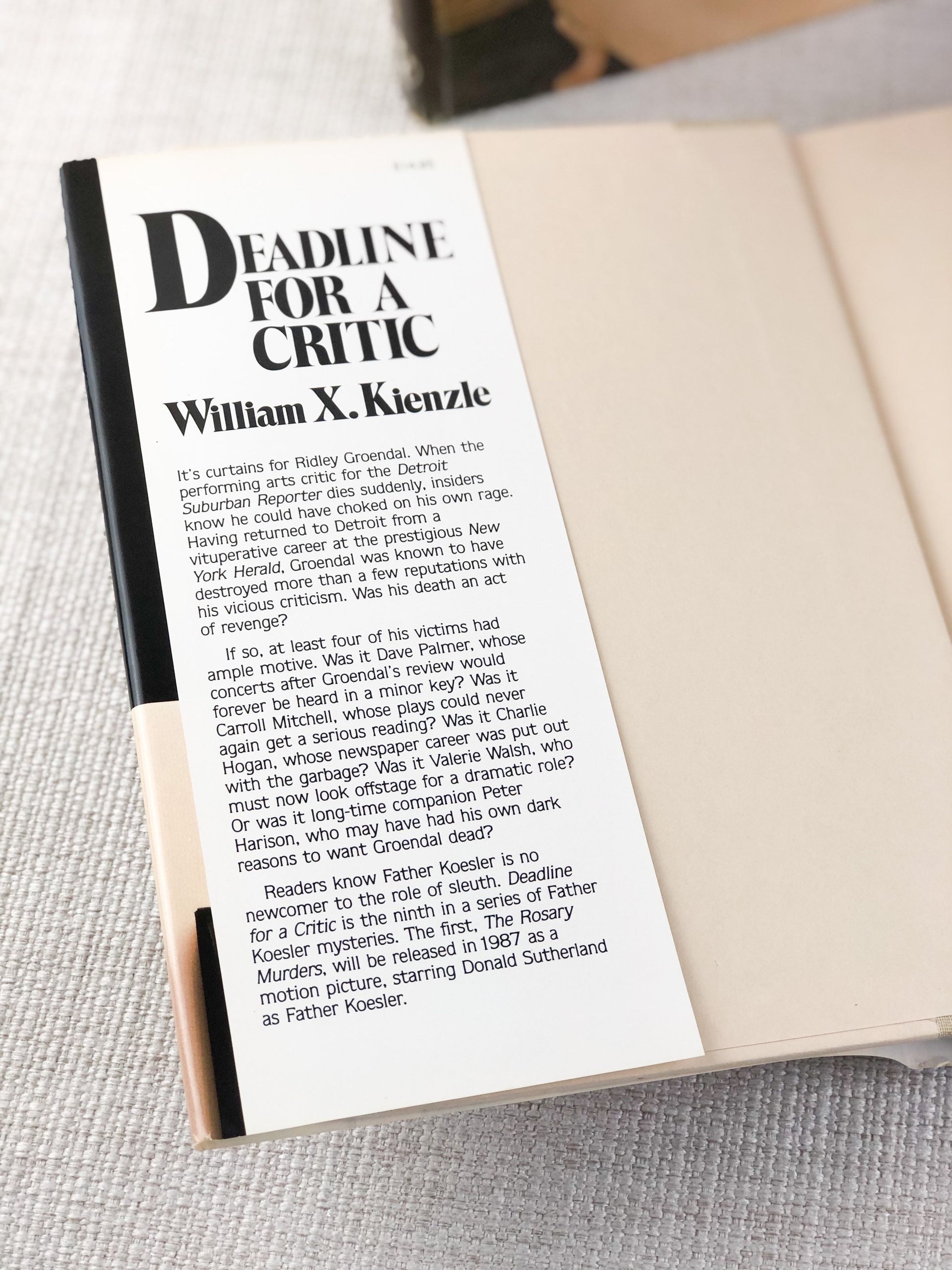 Signed William X Kienzle Book Collection