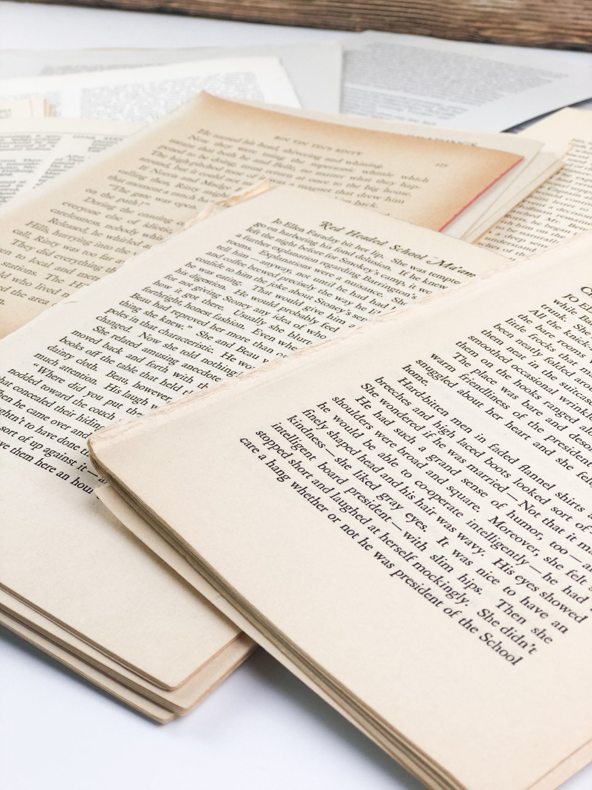 Vintage Book Pages 700+, Typography, Scrapbook Paper
