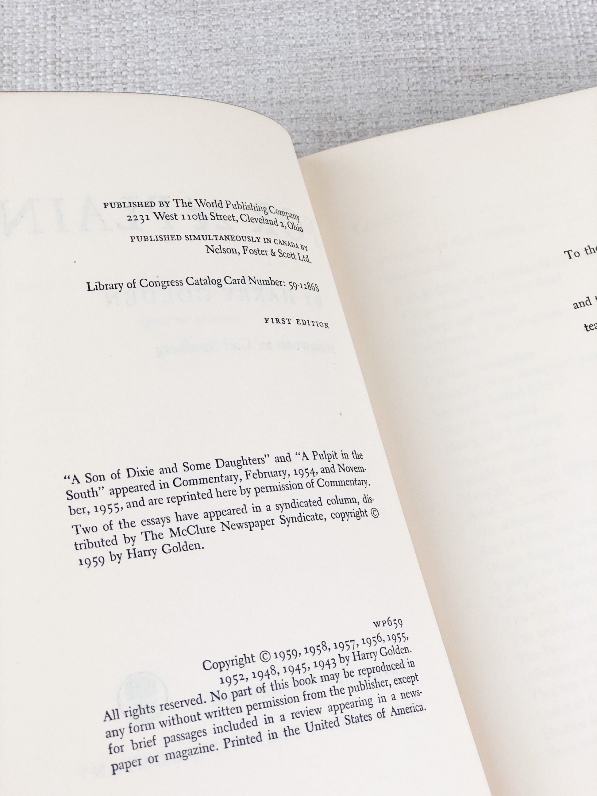Rare Book / Signed / For 2 cents Plain
