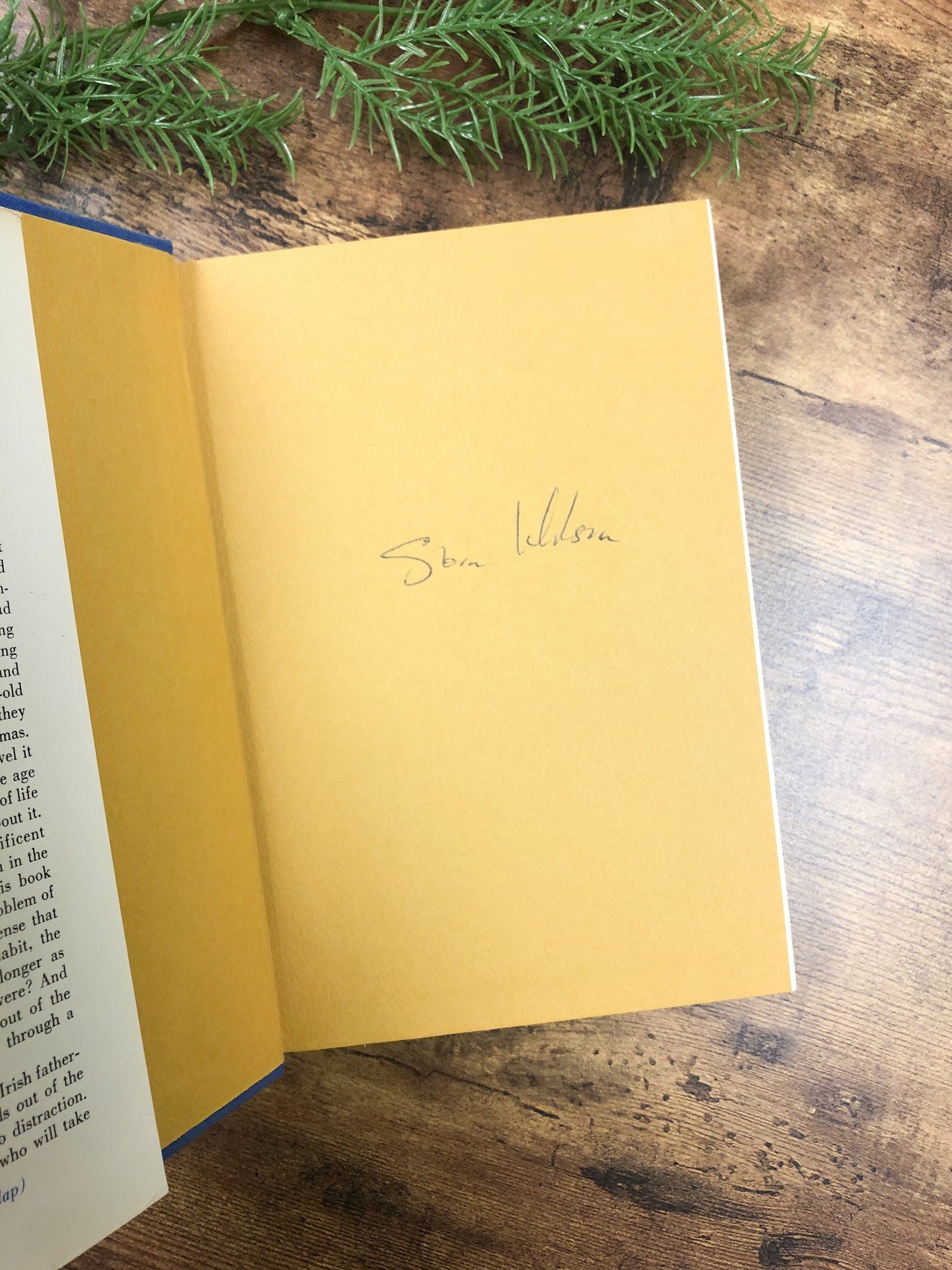 Signed Book by Sloan Wilson / Away From It All