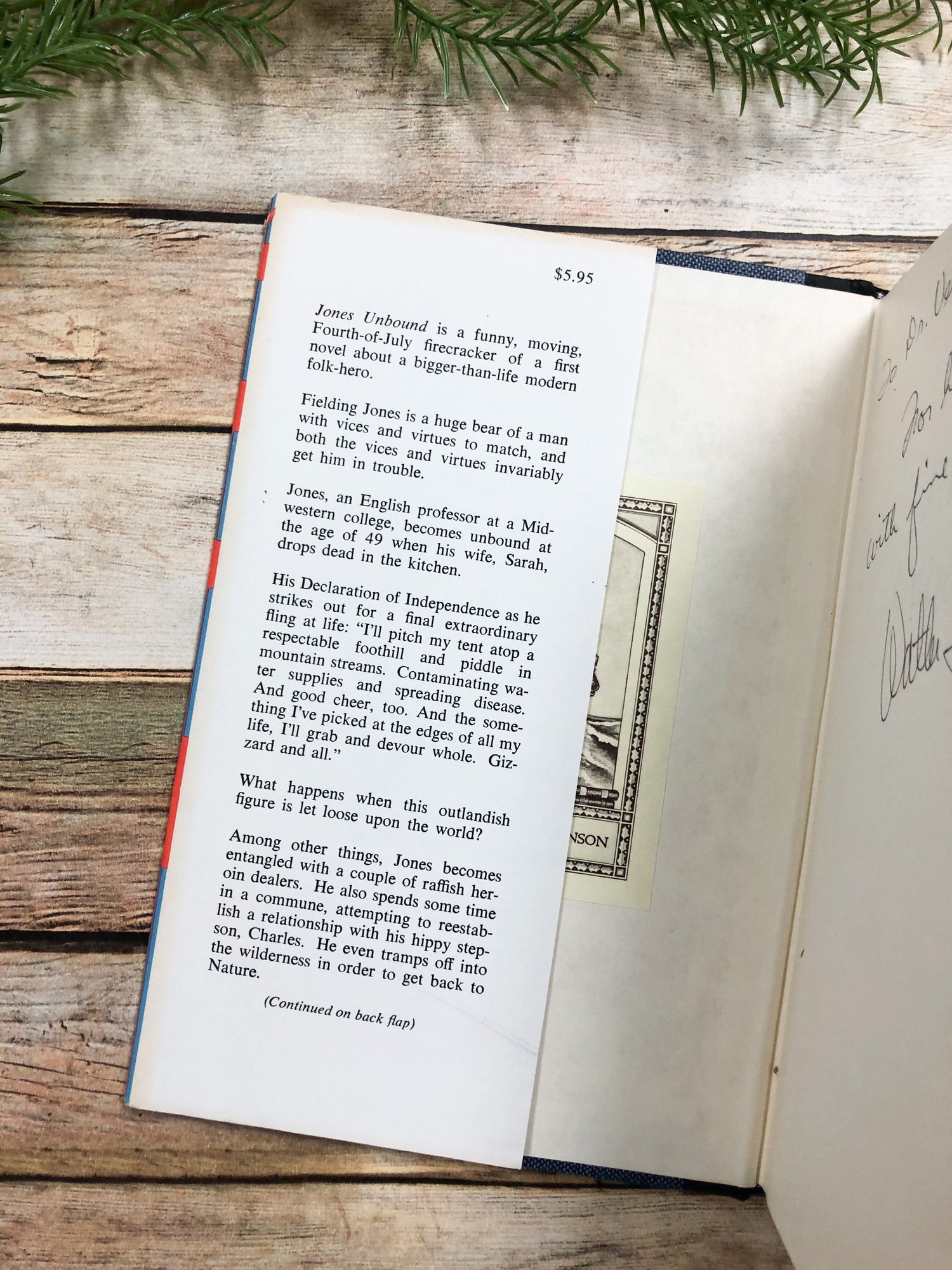 Signed by Walter Lockwood, Jones Unbound A House of Books