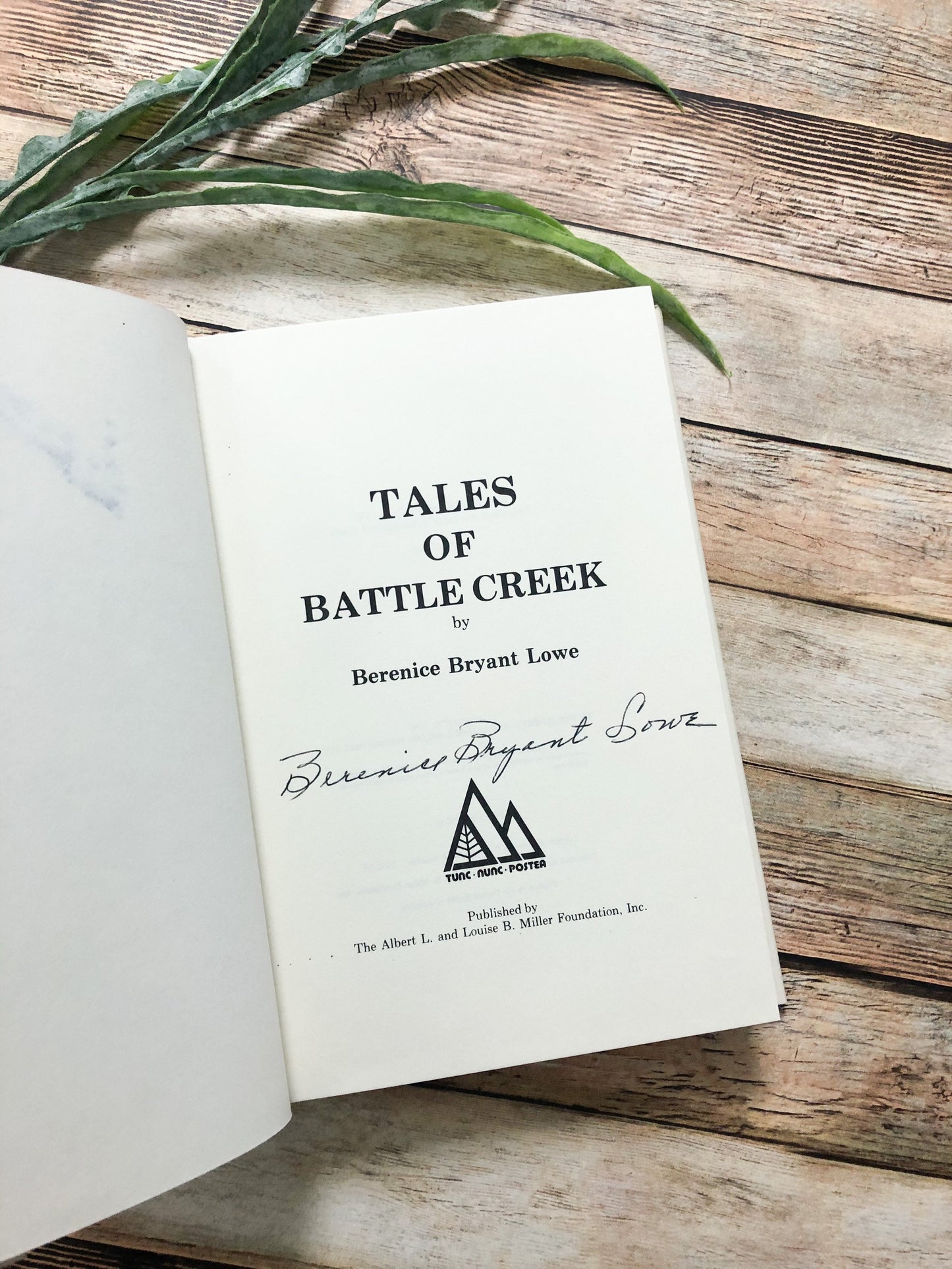 Tales of Battle Creek Michigan / Signed First Edition