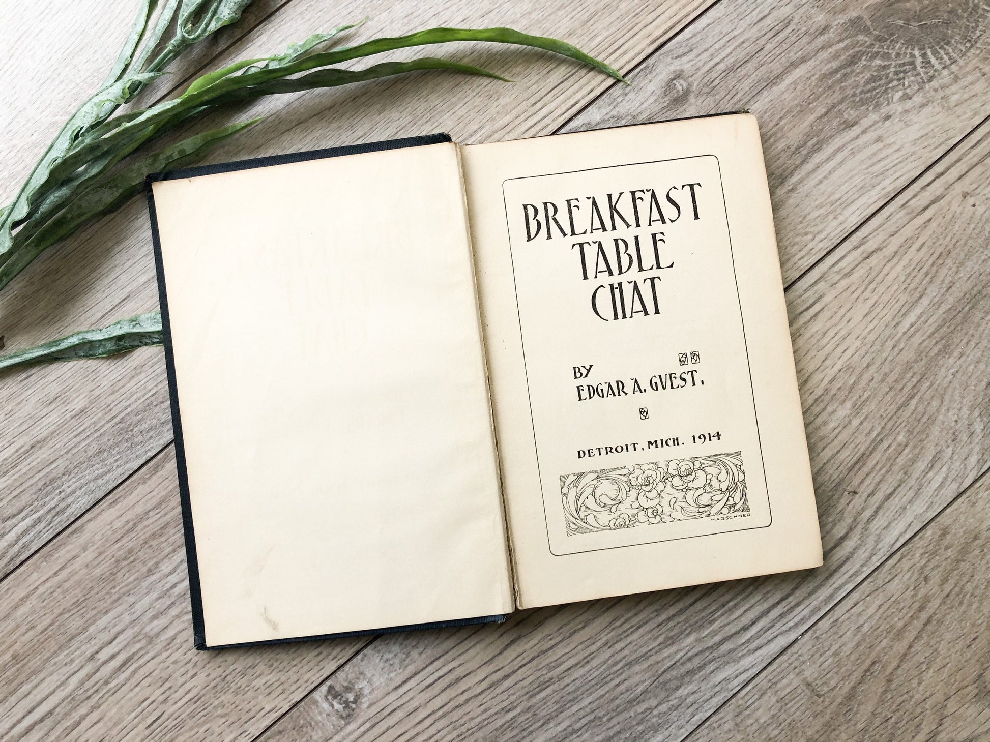 Vintage Book / Breakfast Table Chat by Edgar A. Guest