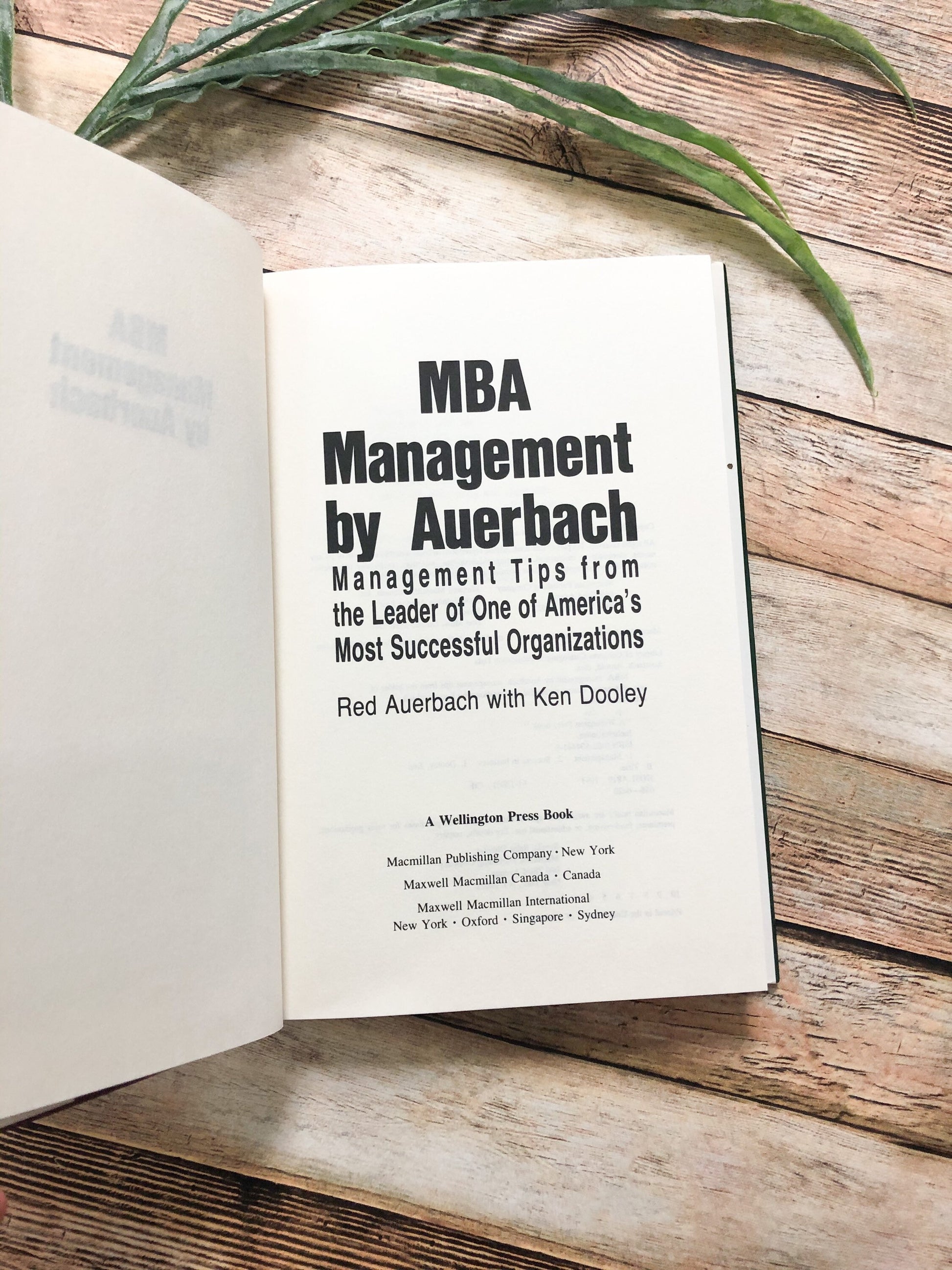 Signed by Red Averback / MBA Management