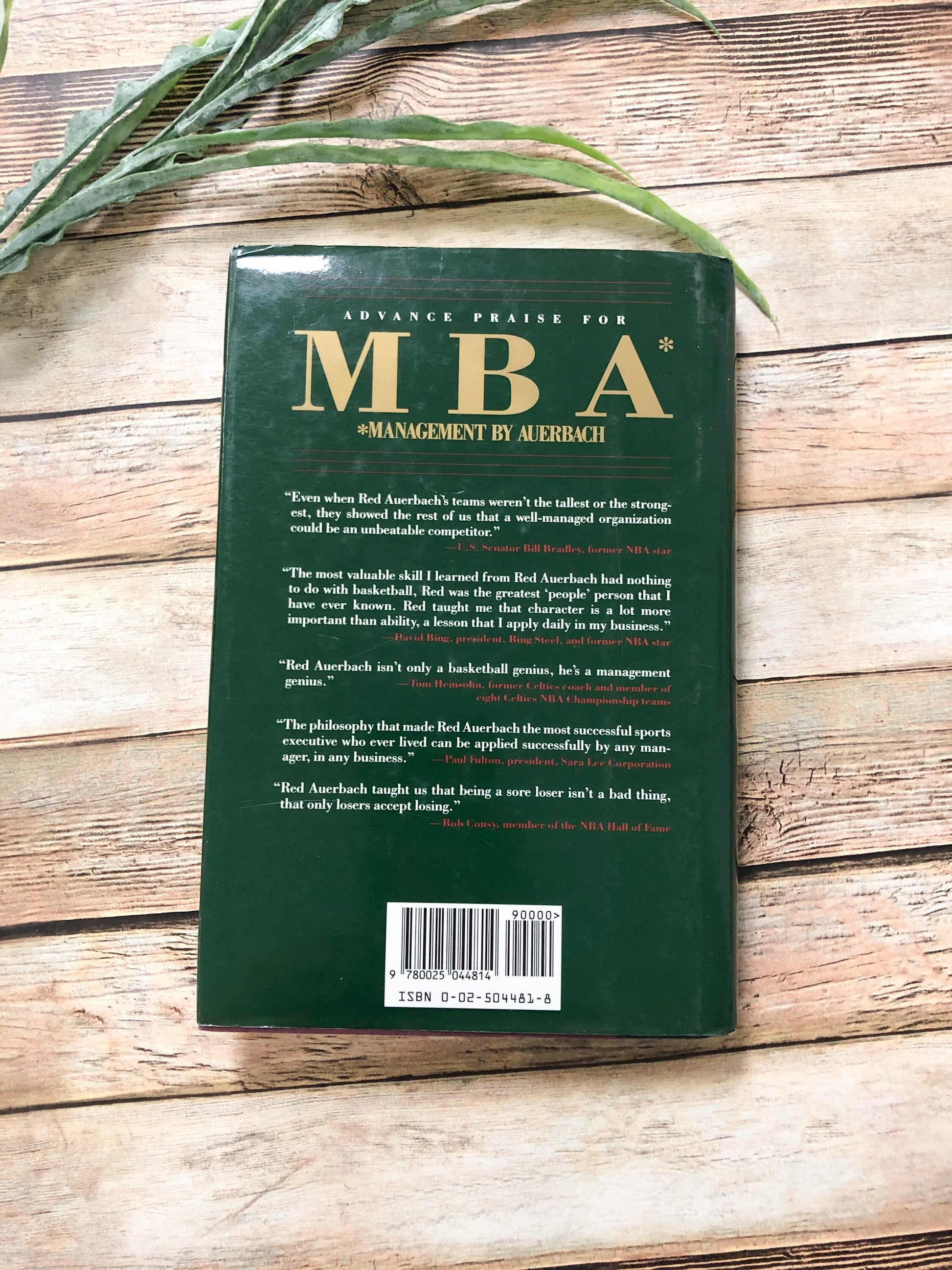 Signed by Red Averback / MBA Management