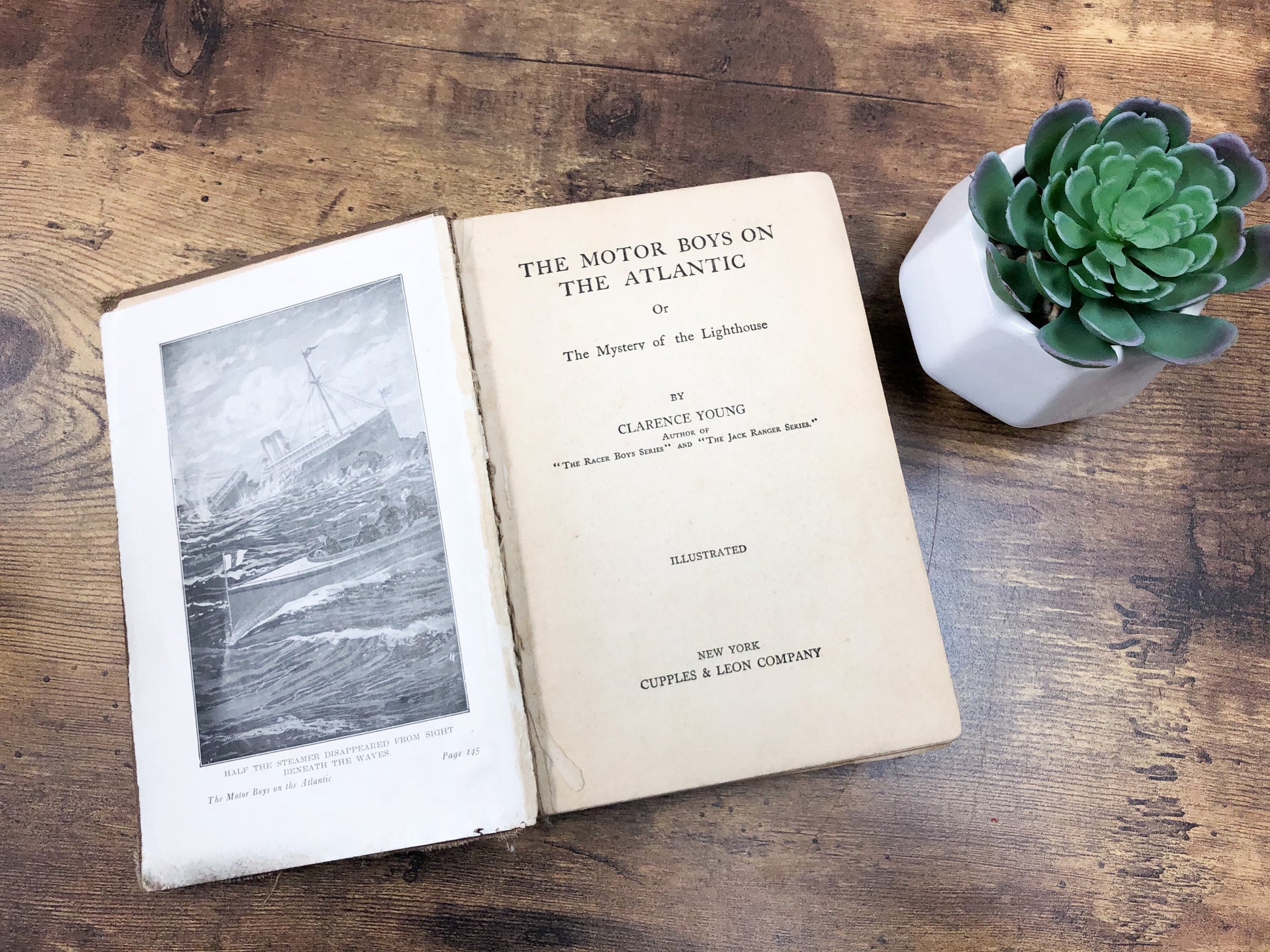 Vintage Book, The Motor Boys on the Atlantic