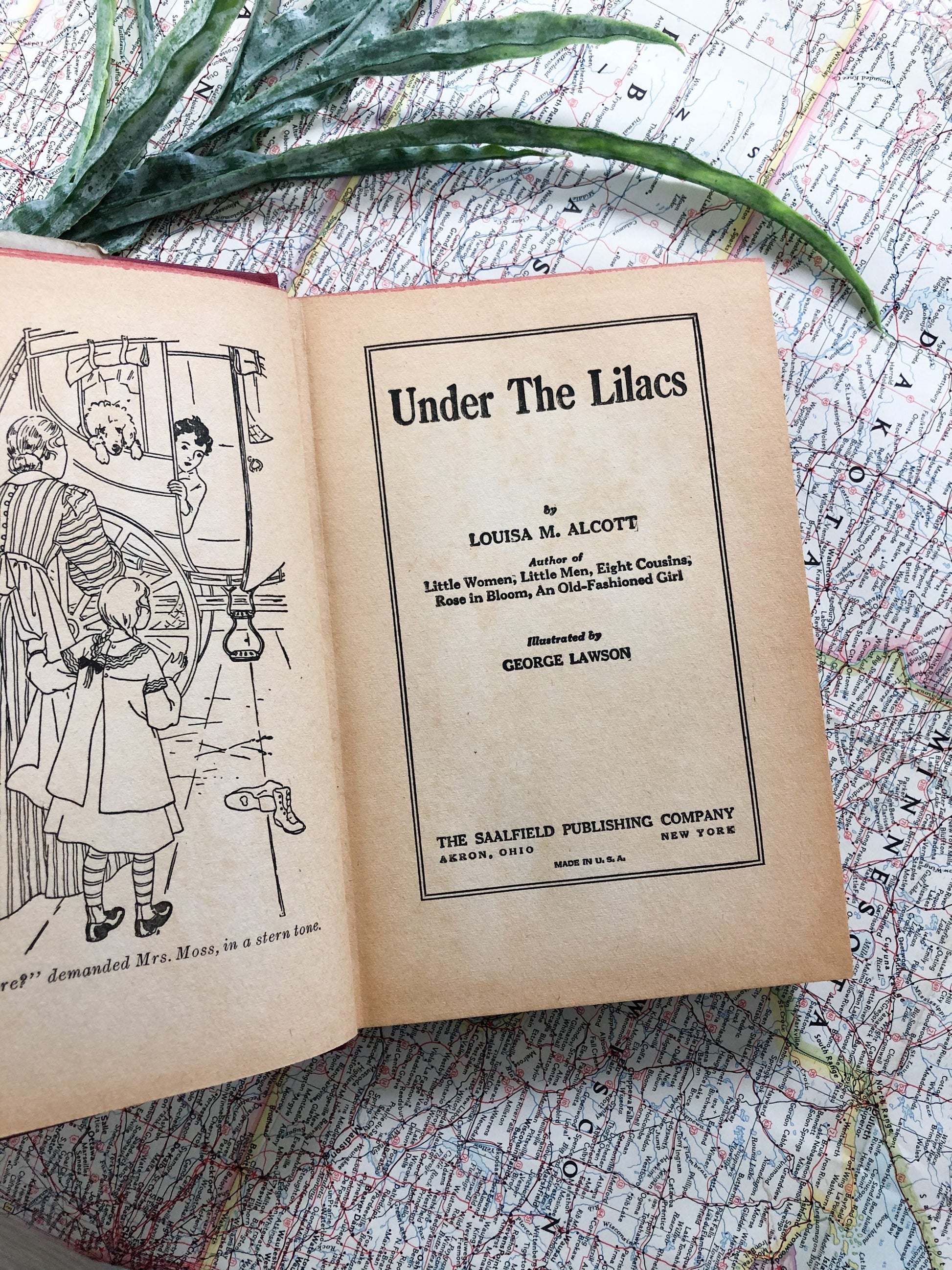 Vintage Book, Under the Lilacs by Louisa May Alcott