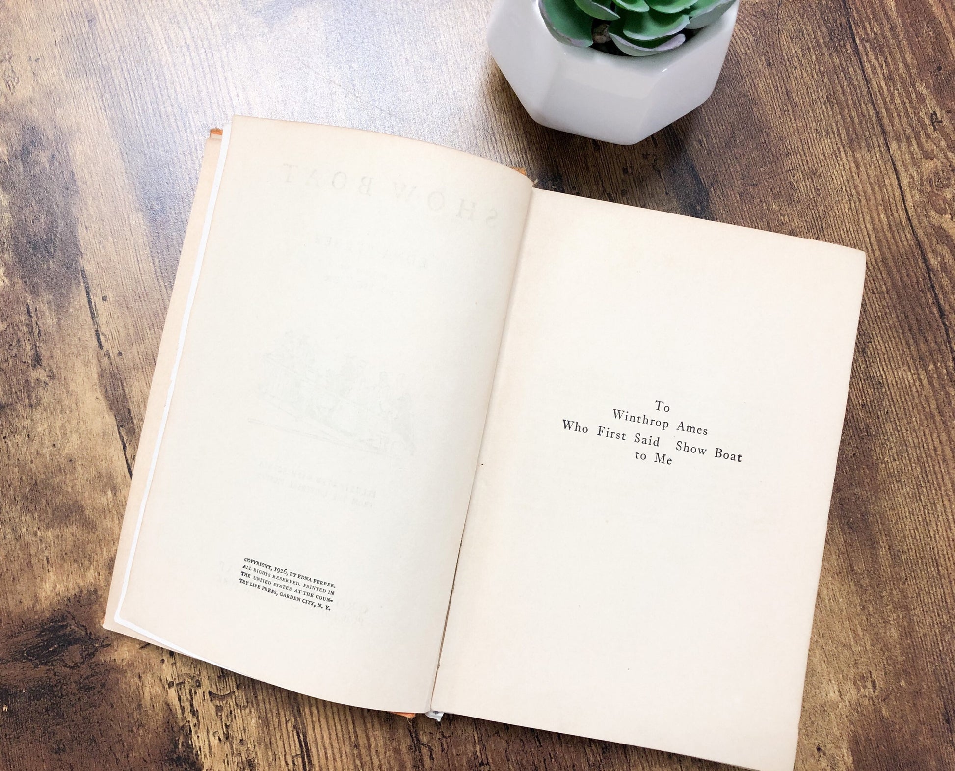 Vintage Book, Show Boat by Edna Ferber