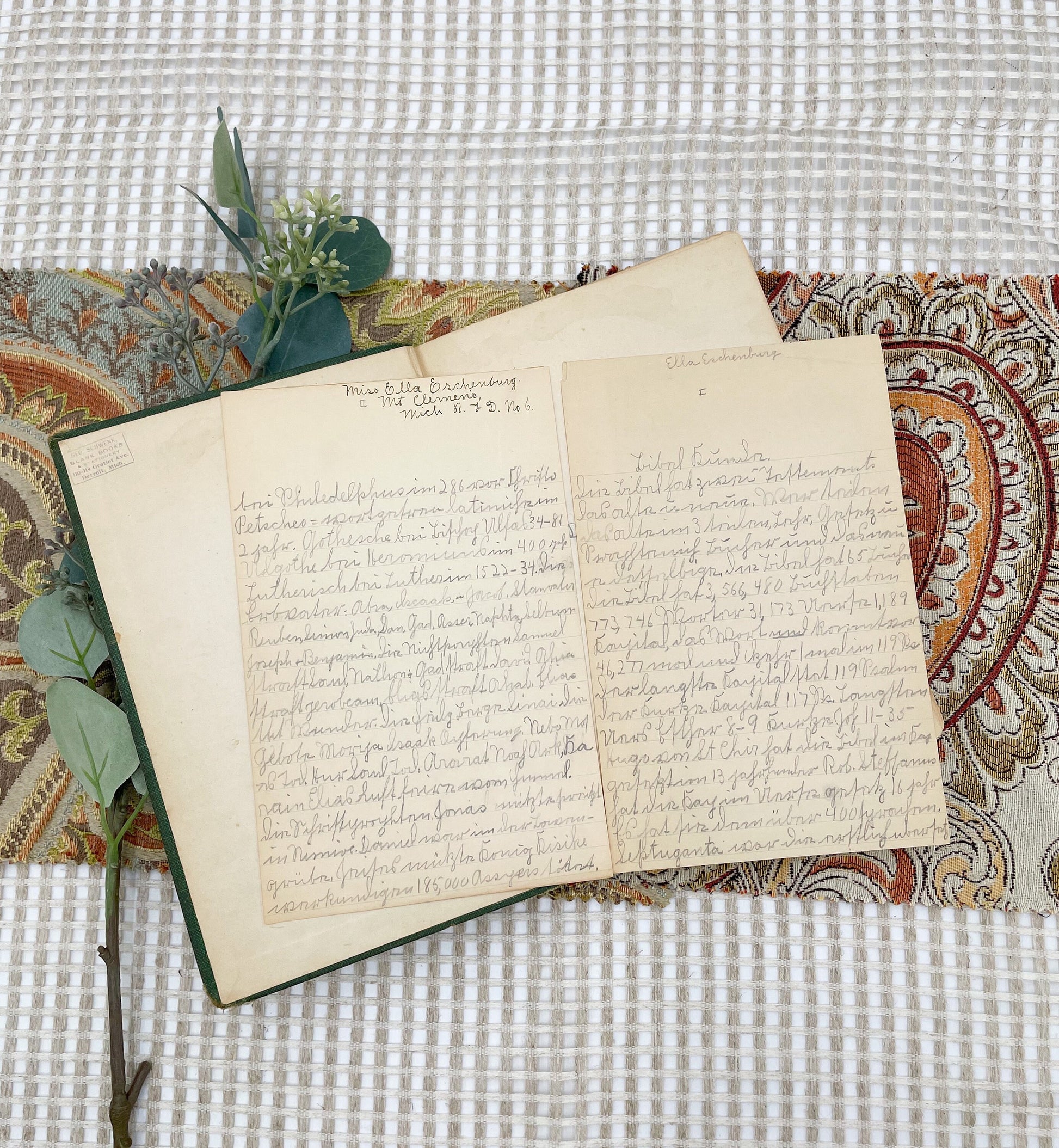Antique German Books, Unterstufe- Evangelische Schulen