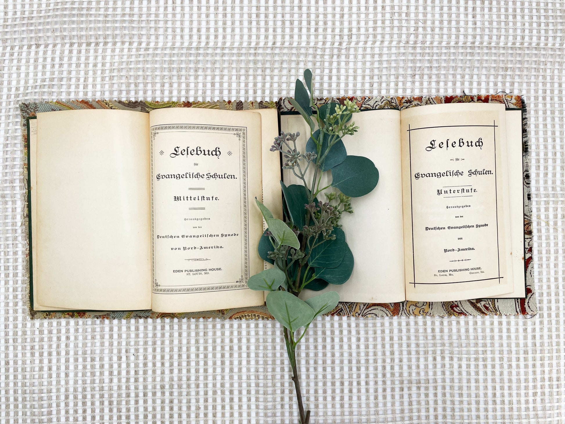 Antique German Books, Unterstufe- Evangelische Schulen
