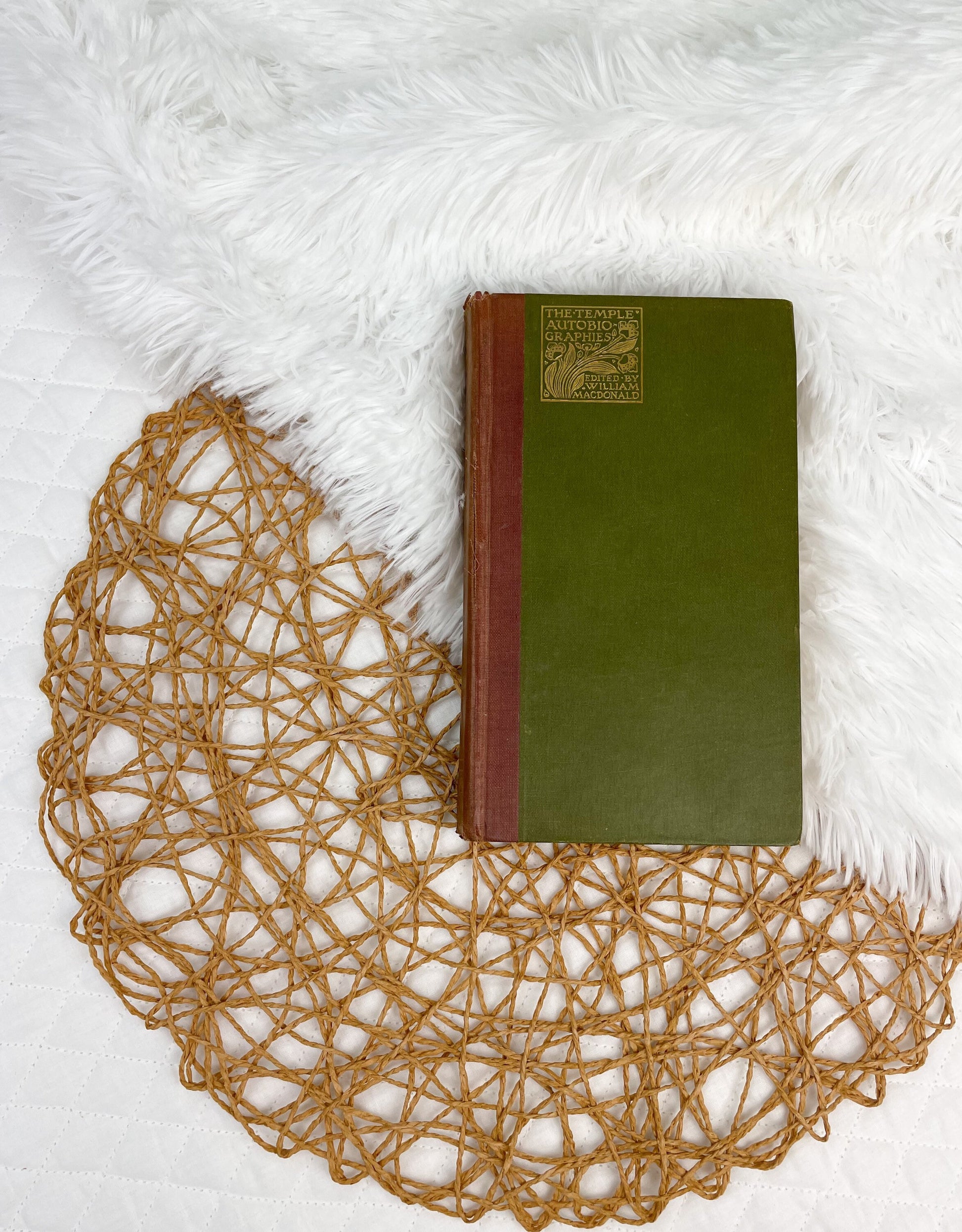 Antique Book, The Autobiography of Benjamin Franklin