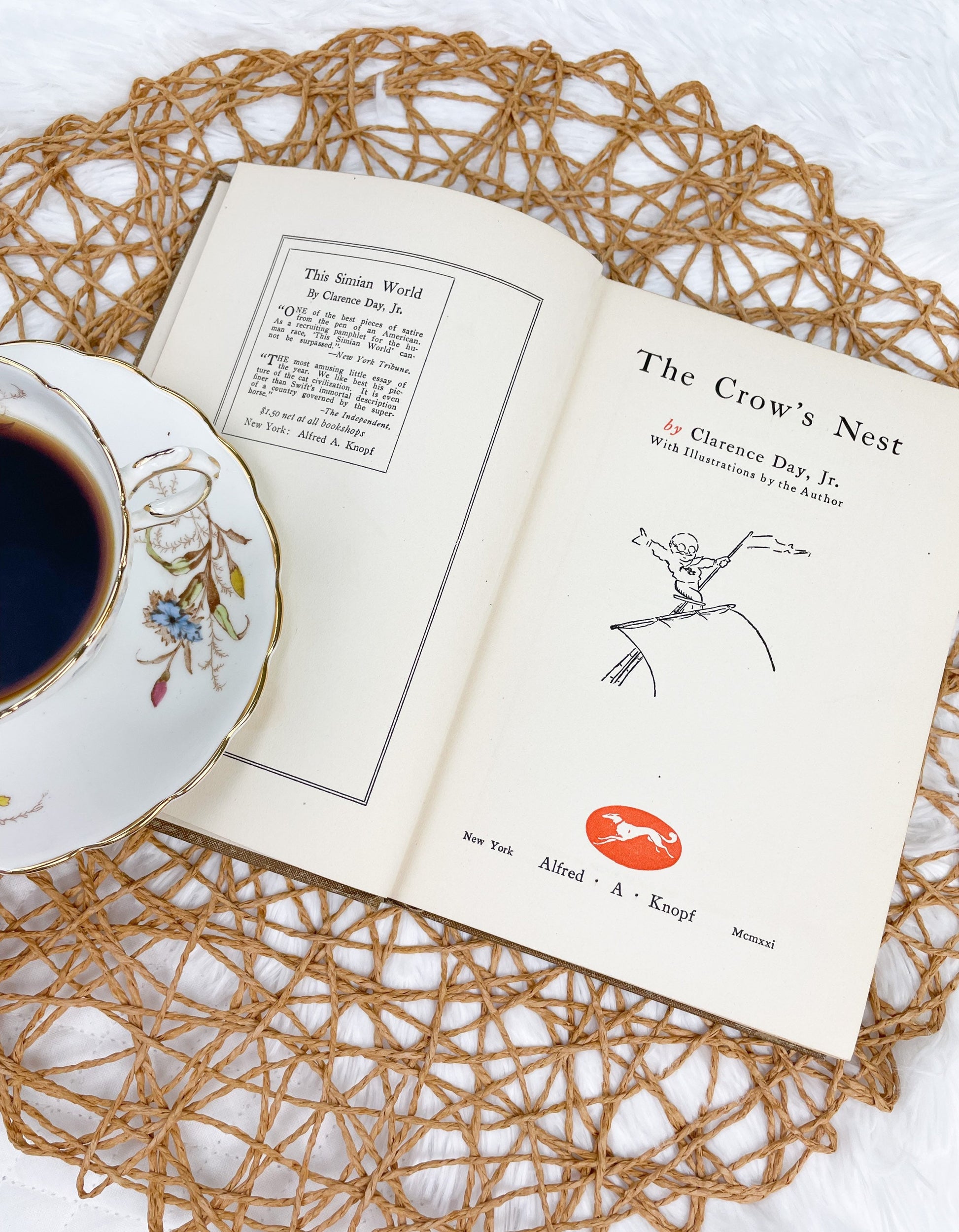 Antique Book, The Crow's Nest by Clarence Day Jr.