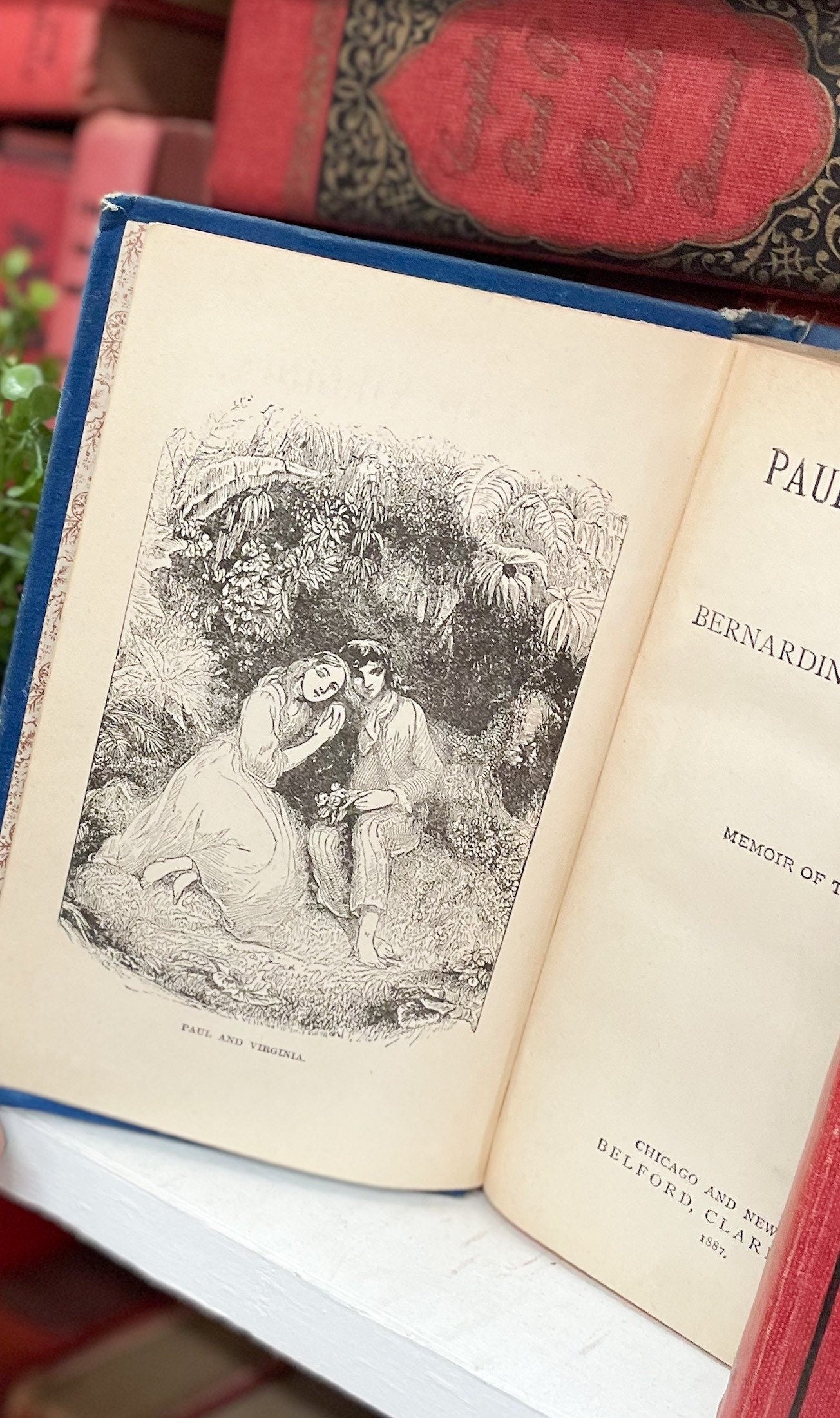 Beautiful Two-In-One Novels, Paul and Virginia by Bernardin De St. Pierre and The Vicar of Wakefield by Oliver Goldsmith