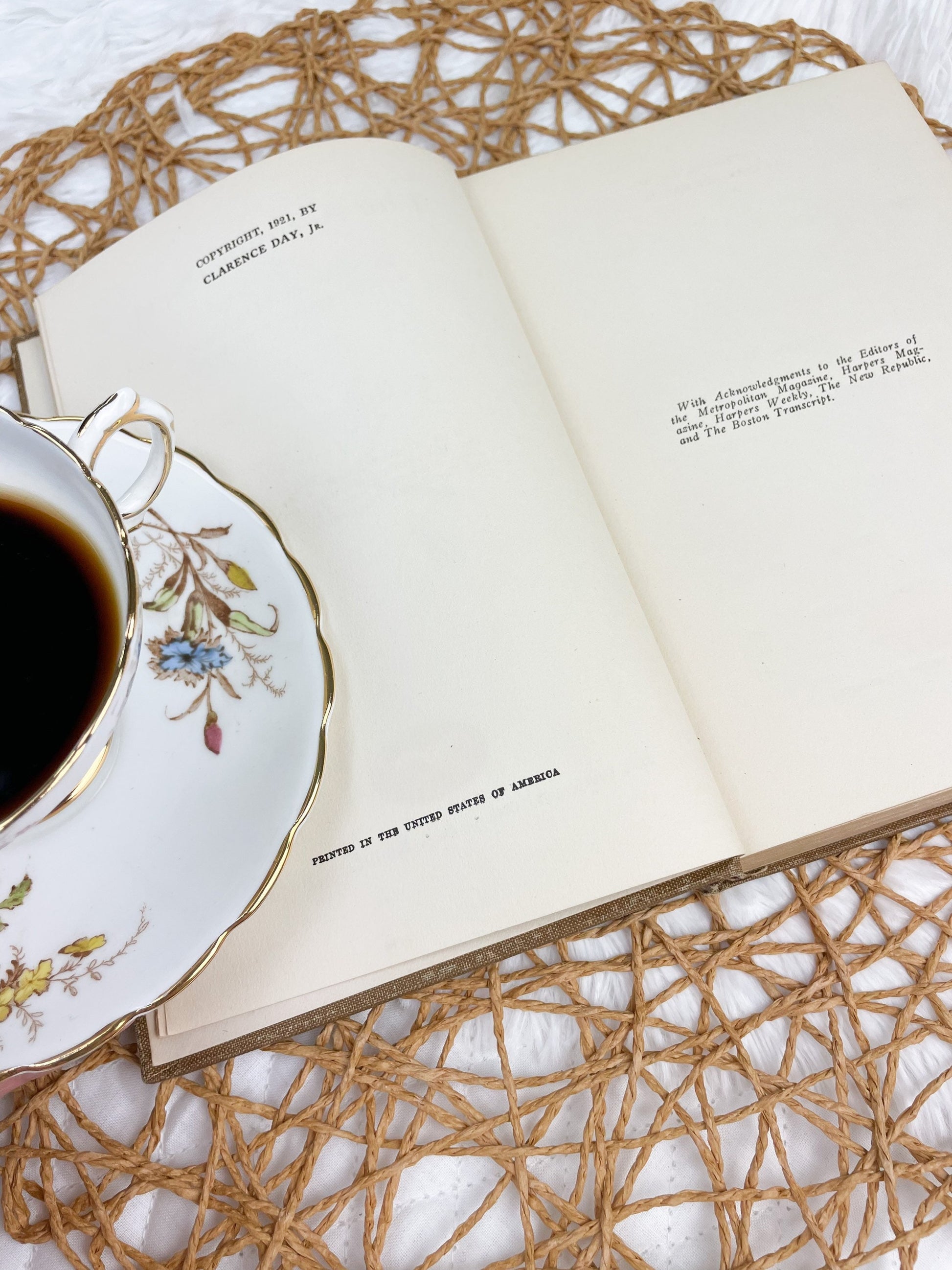 Antique Book, The Crow's Nest by Clarence Day Jr.