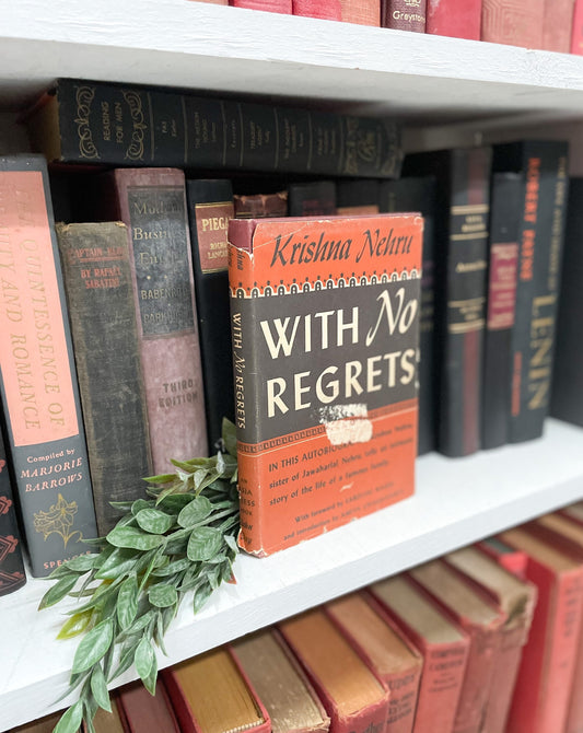 Rare Autobiography, With No Regrets by Krishna Nehru