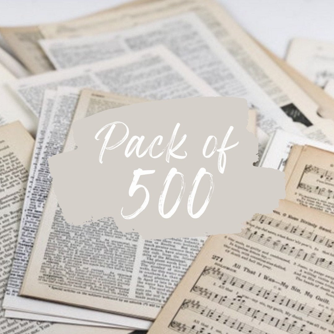 500+ Combo Music Sheets, Dictionary Pages, and Typography Pages, Vintage Book Pages