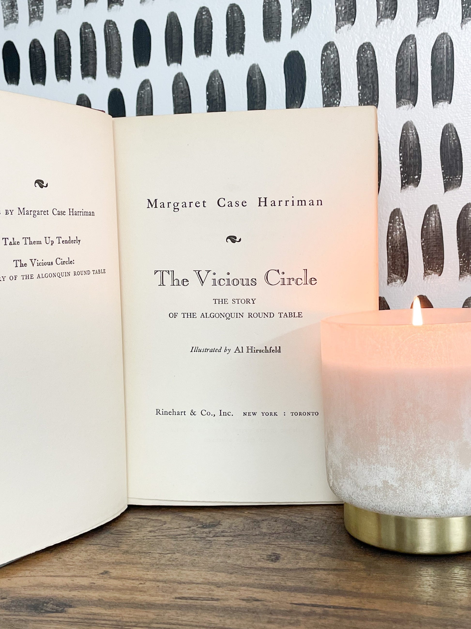 Signed Vintage Book, The Vicious Circle by Margaret Case Harriman