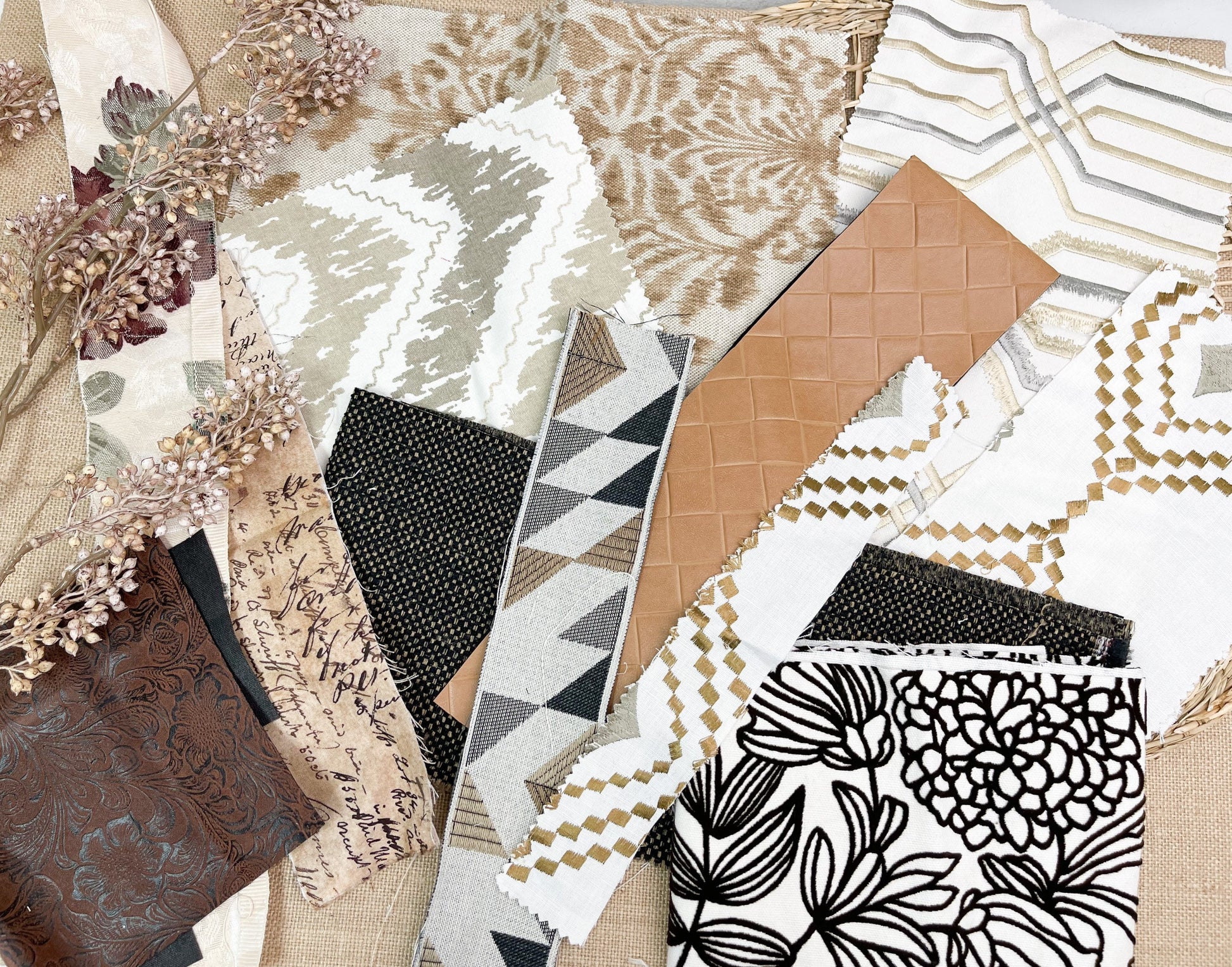Fabric Scraps for Junk Journals, Scrapbook Supplies, and Card Making