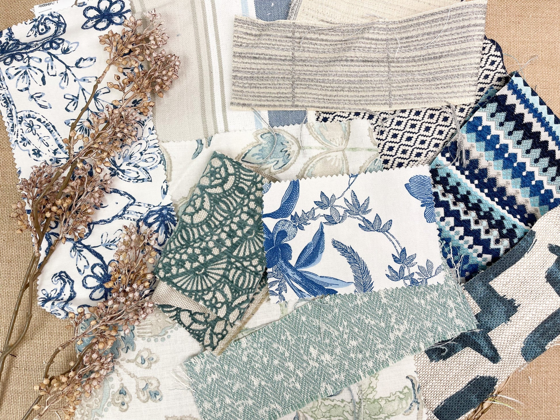 Fabric Scraps for Junk Journals, Scrapbook Supplies, and Card Making