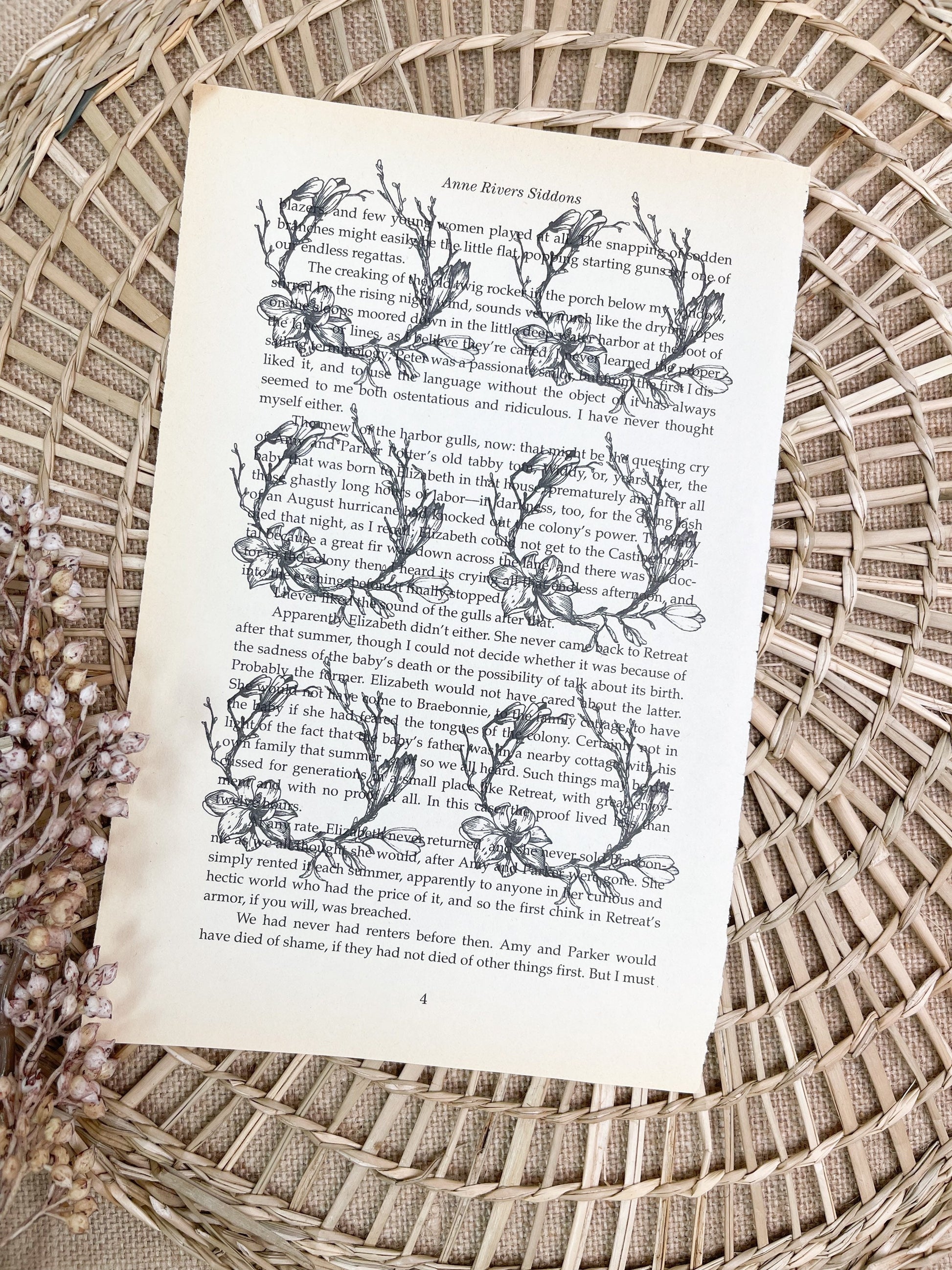 Book Page Ephemera for Scrapbooking and Junk Journals