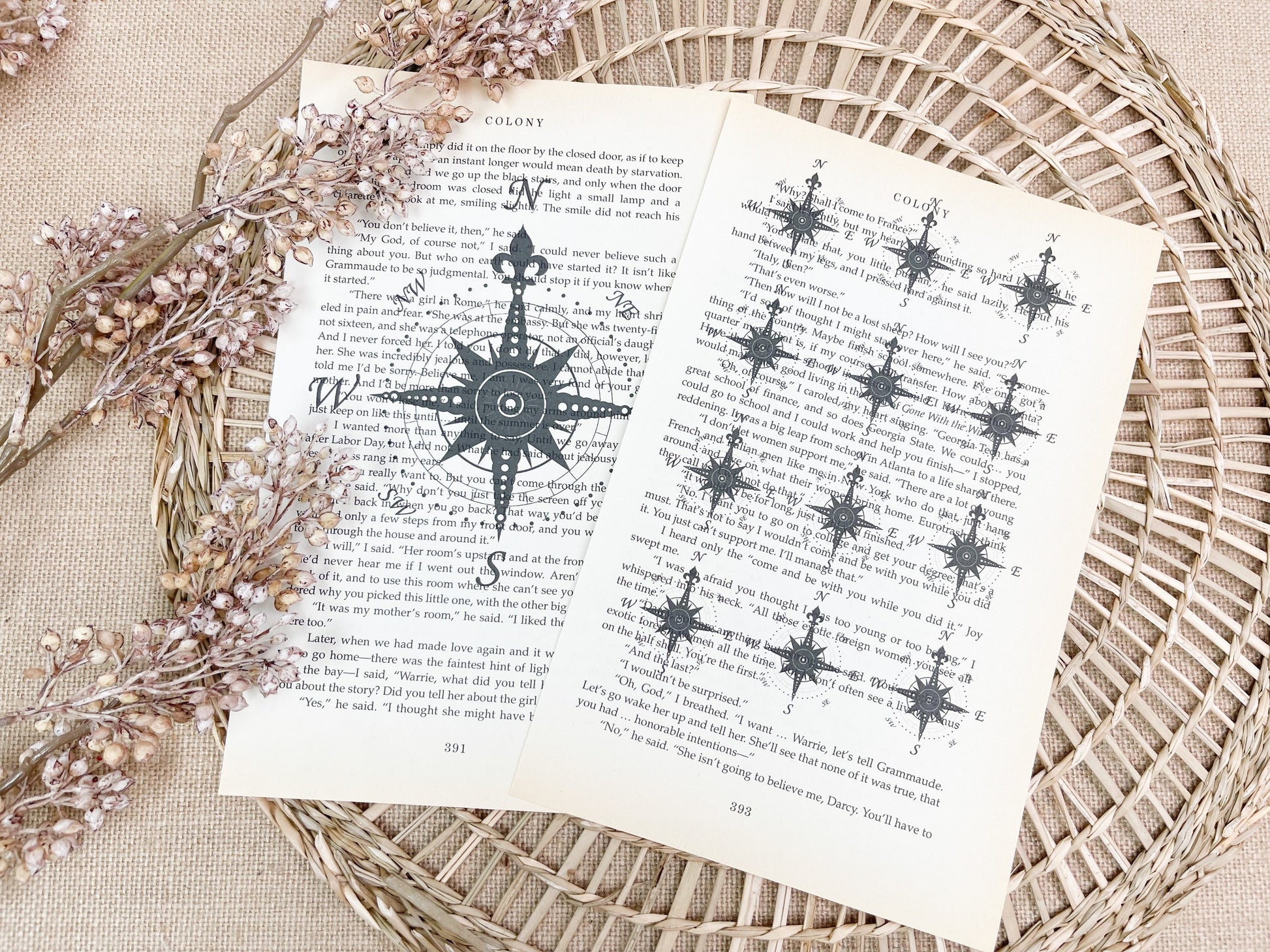 Printed Book Pages for Paper Crafting, Junk Journal Supplies, and Scrapbooking