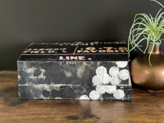 Mixed Media Art for Home Decor, Modern Art, Decorative Books