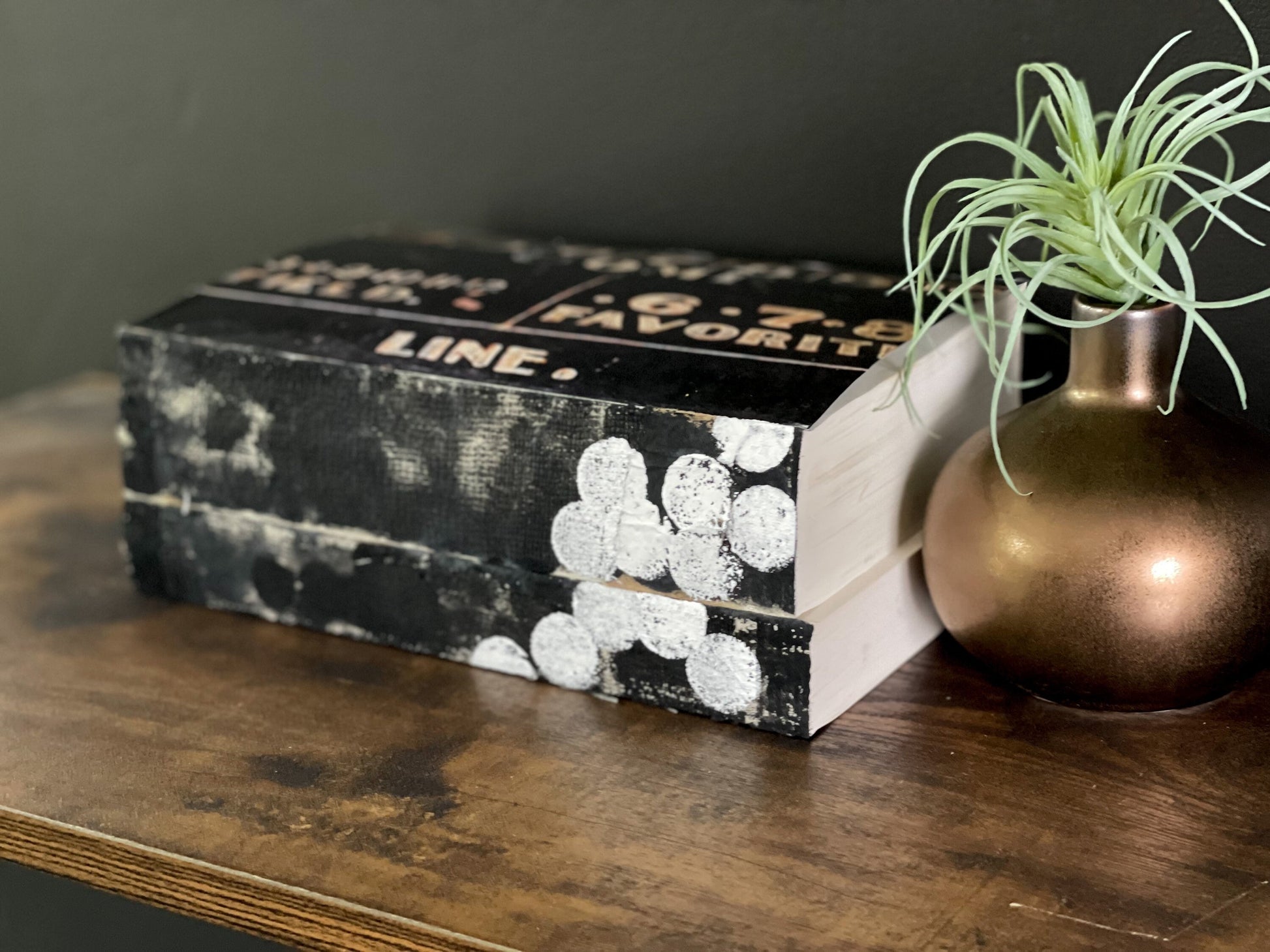 Mixed Media Art for Home Decor, Modern Art, Decorative Books