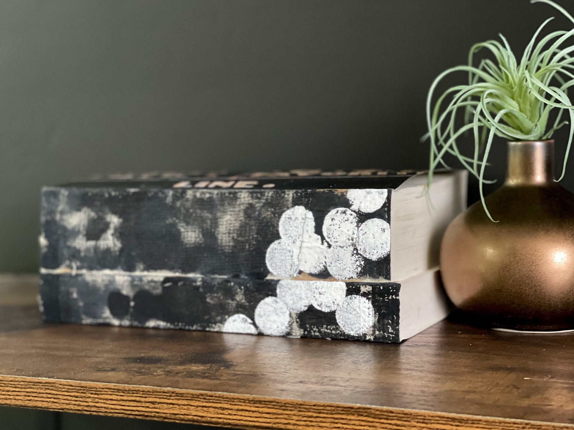 Mixed Media Art for Home Decor, Modern Art, Decorative Books
