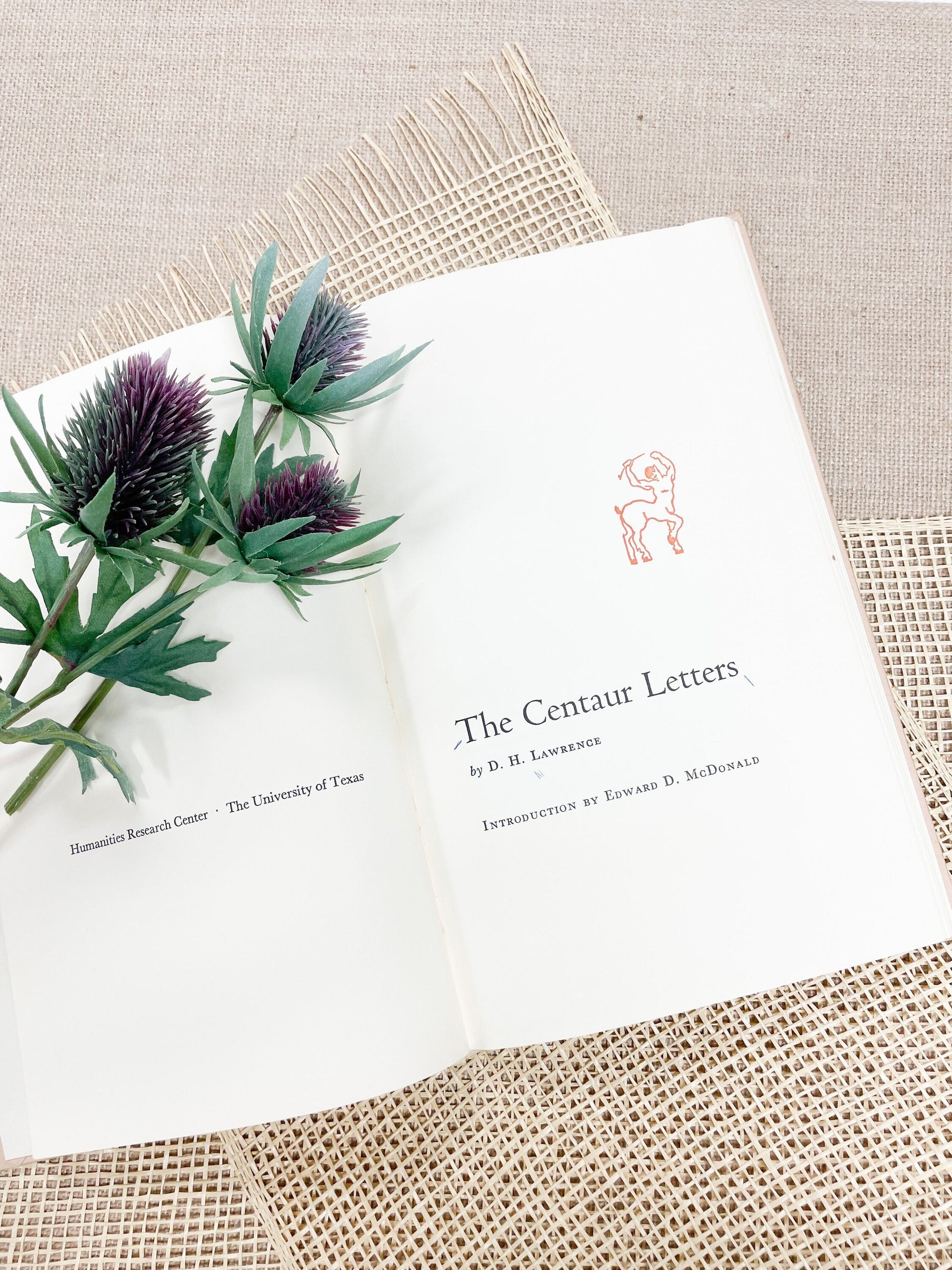 Vintage Book, The Centaur Letters by D.H. Lawrence