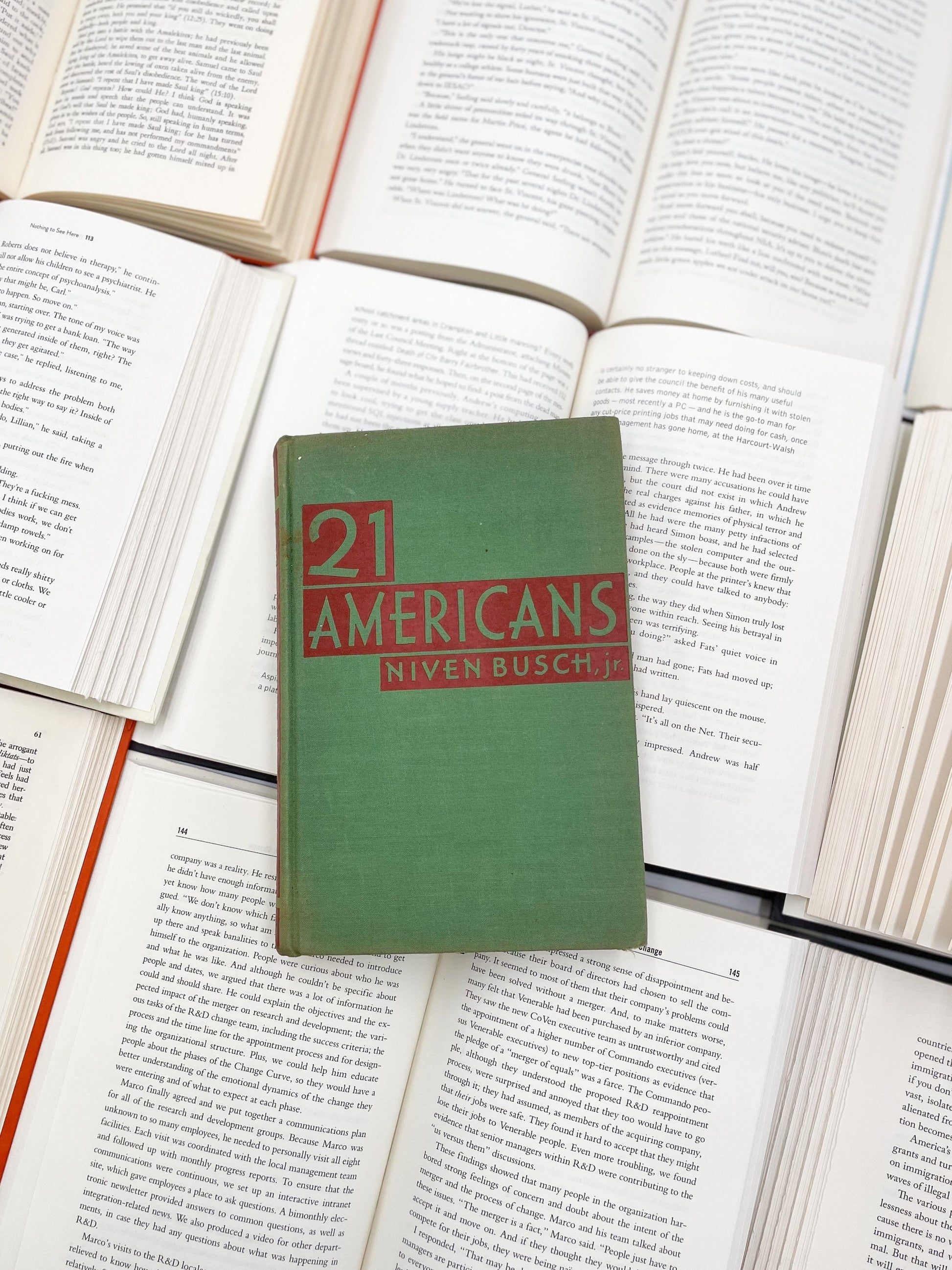 Rare First Edition, 21 Americans by Niven Busch Jr.
