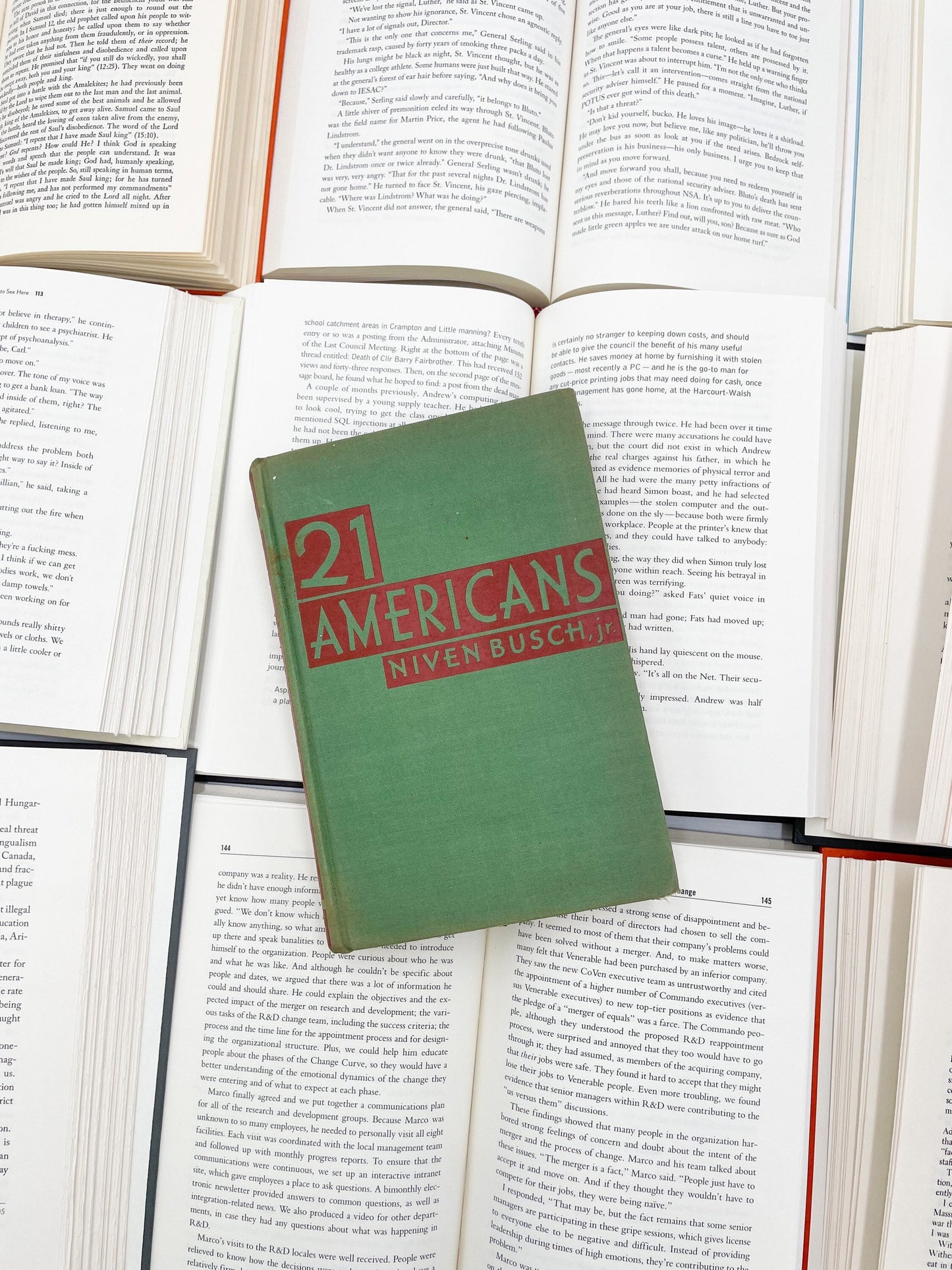 Rare First Edition, 21 Americans by Niven Busch Jr.