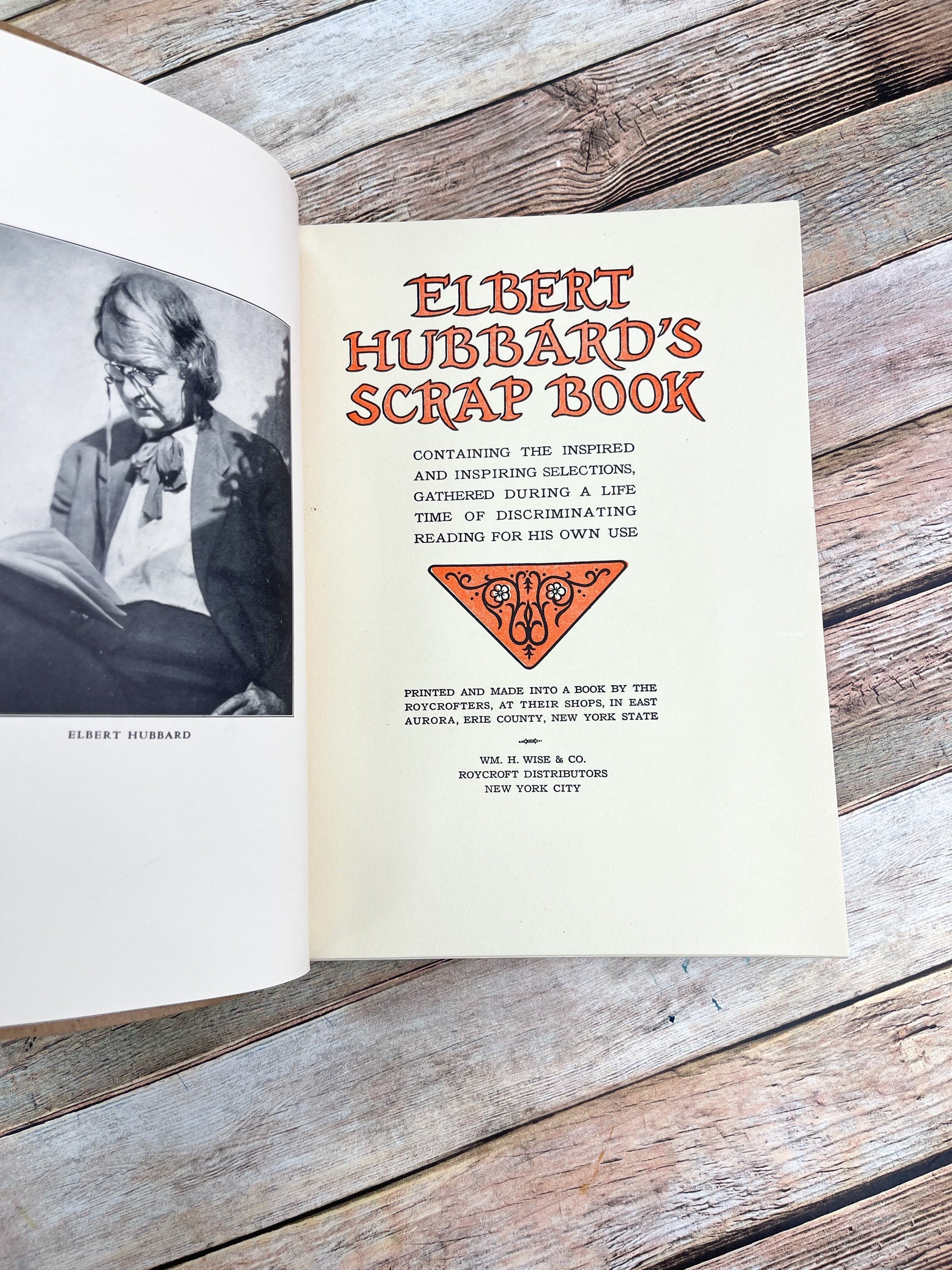 Elbert Hubbard's Scrapbook, Vintage Book