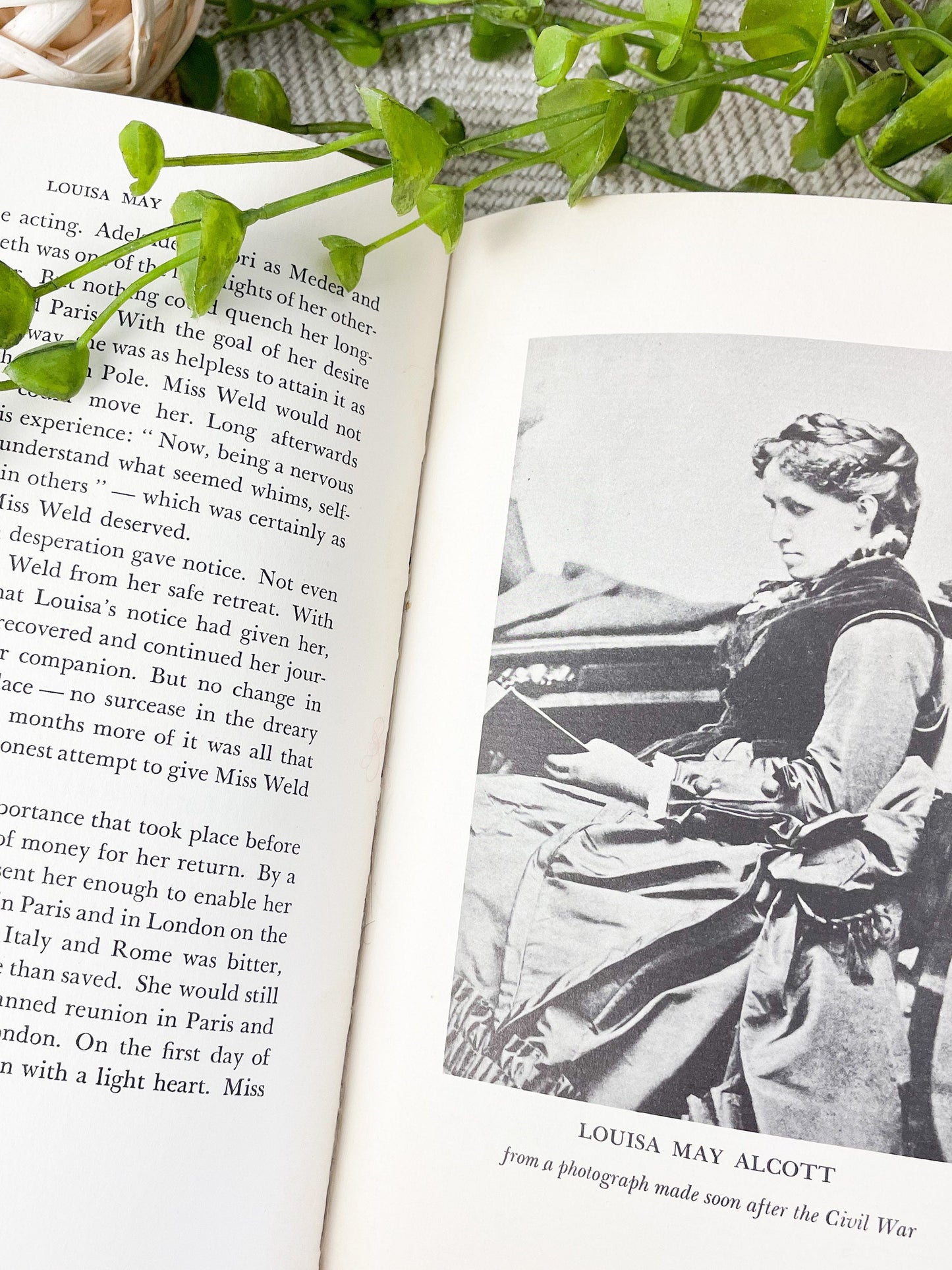 Antique Book, Biography about Louisa May Alcott, Louisa May Alcott by Katharine Anthony