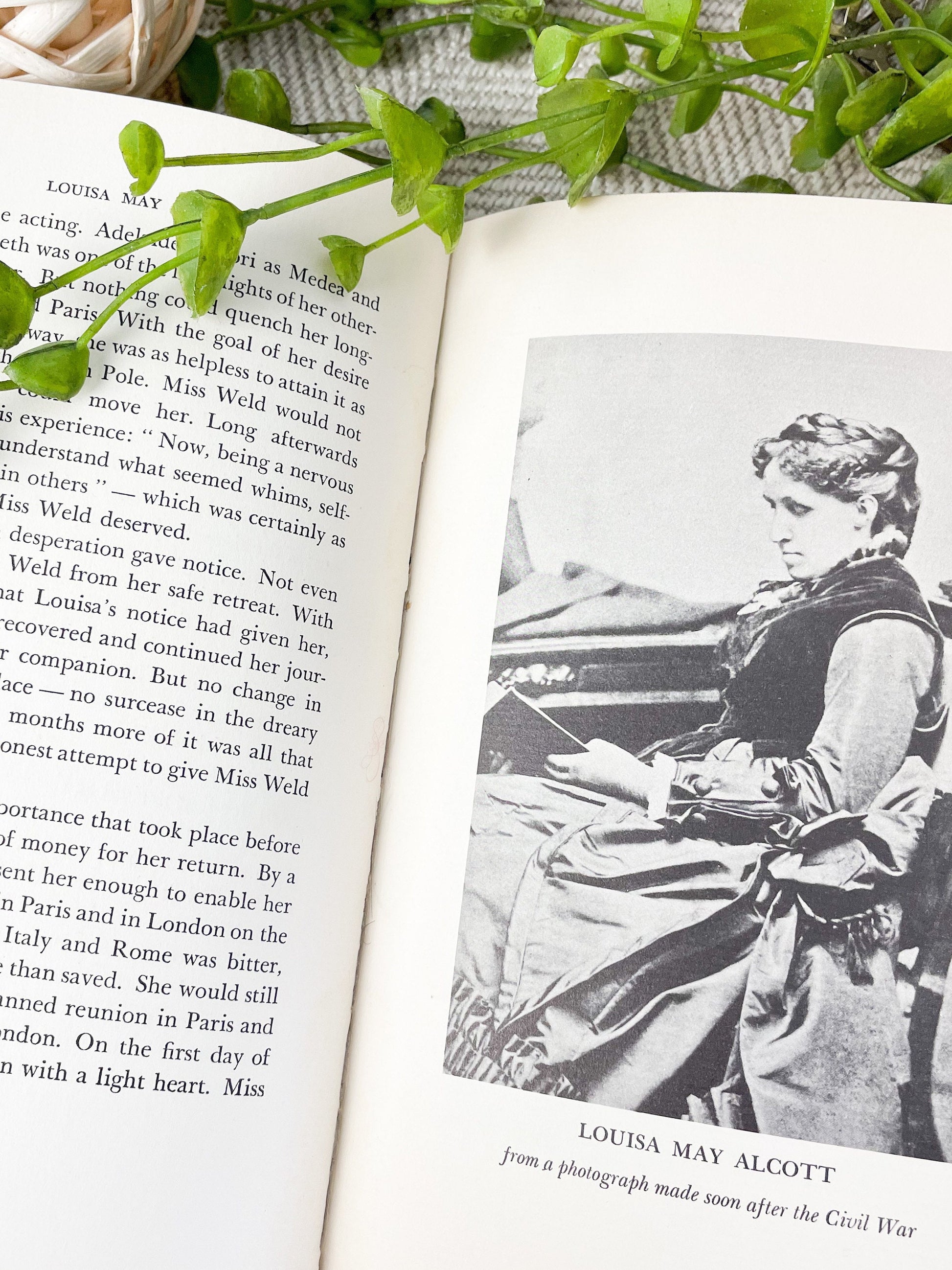 Antique Book, Biography about Louisa May Alcott, Louisa May Alcott by Katharine Anthony