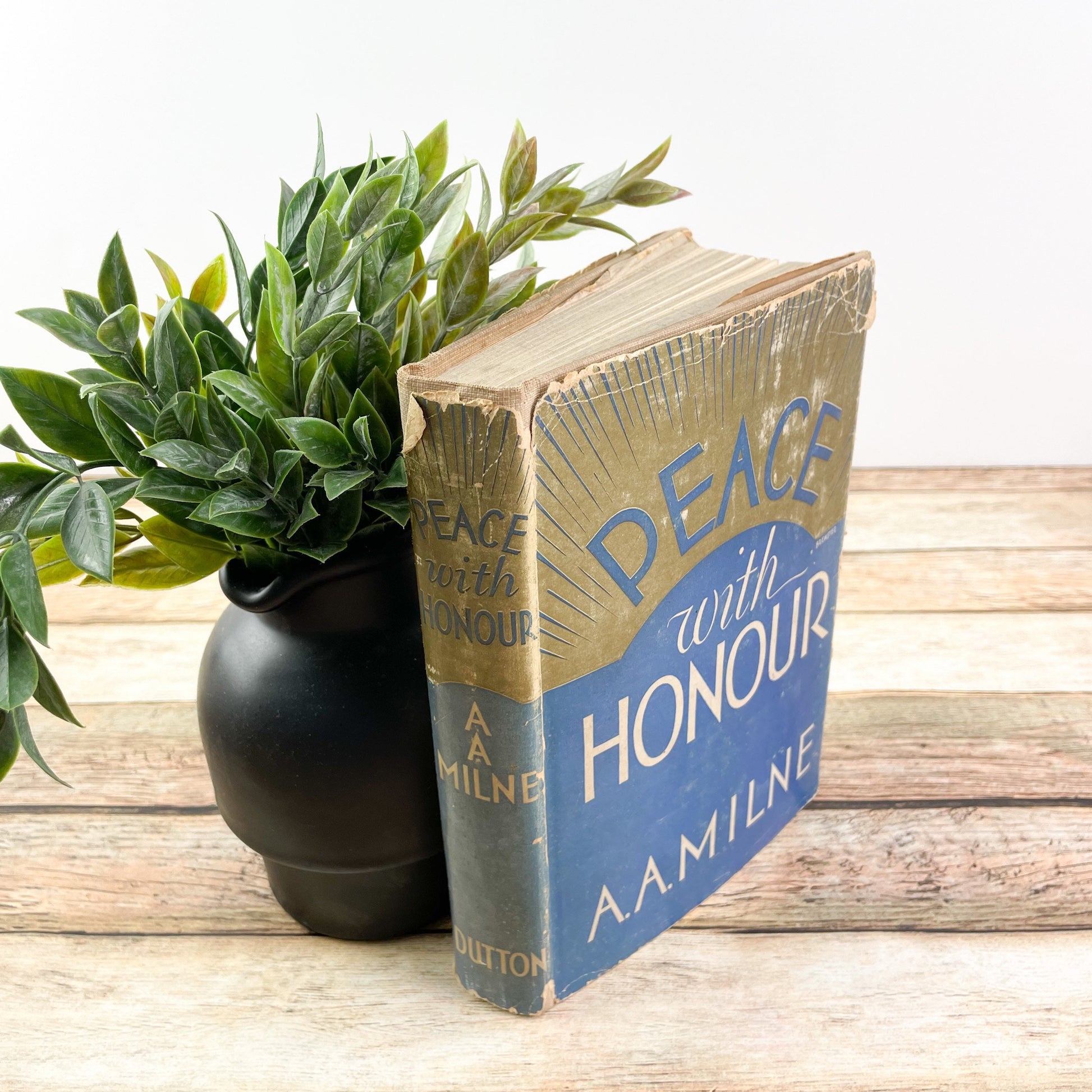 Vintage Book, Rare Book, Peace with Honour by A.A. Milne