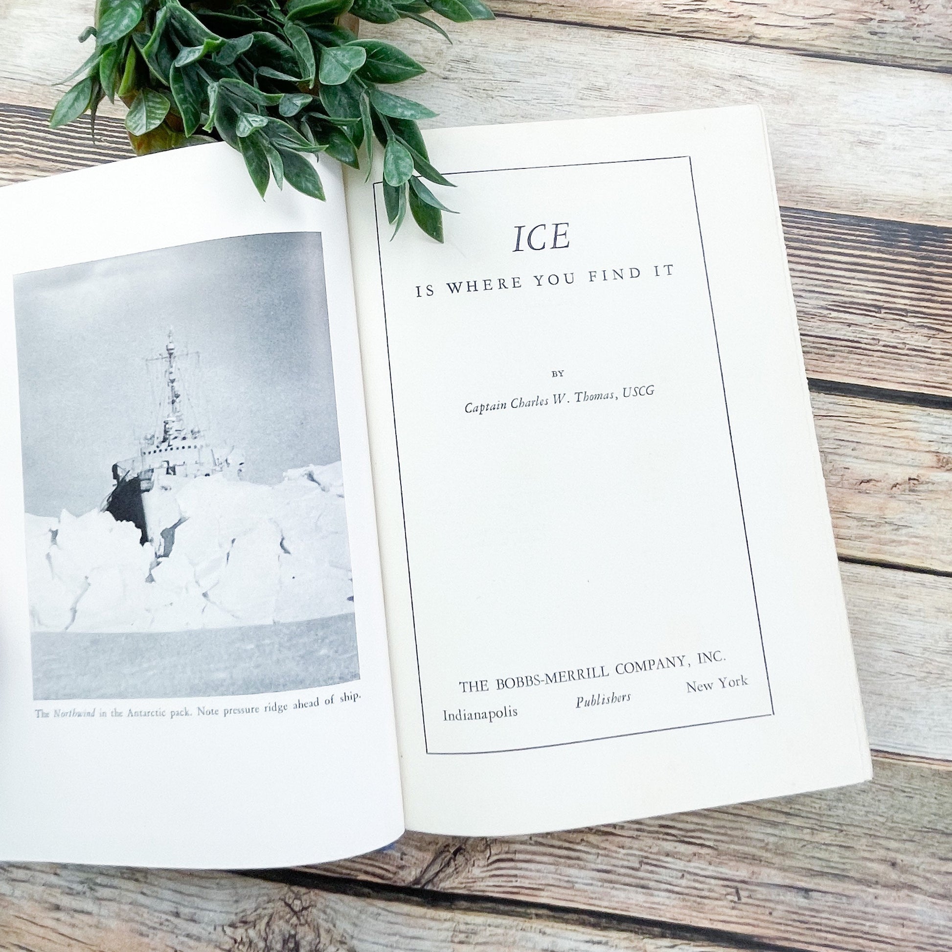 Rare Books, Vintage Book, Ice is Where You Find It by Charles W. Thomas