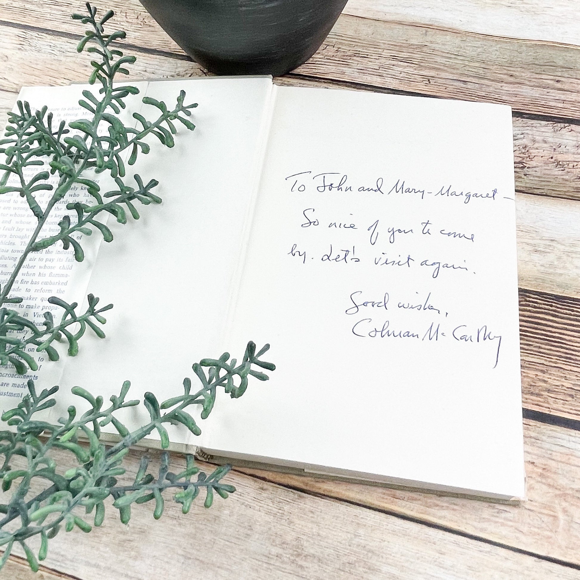 Signed by the Author, Disturbers of the Peace by Colman McCarthy