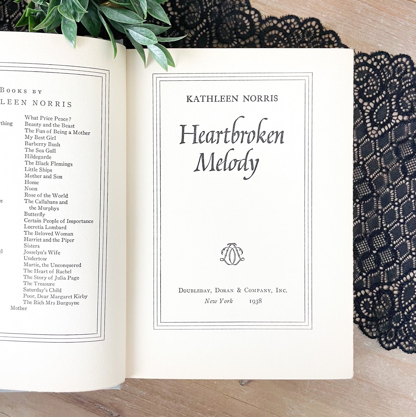 Rare Book, Heartbroken Melody by Kathleen Norris
