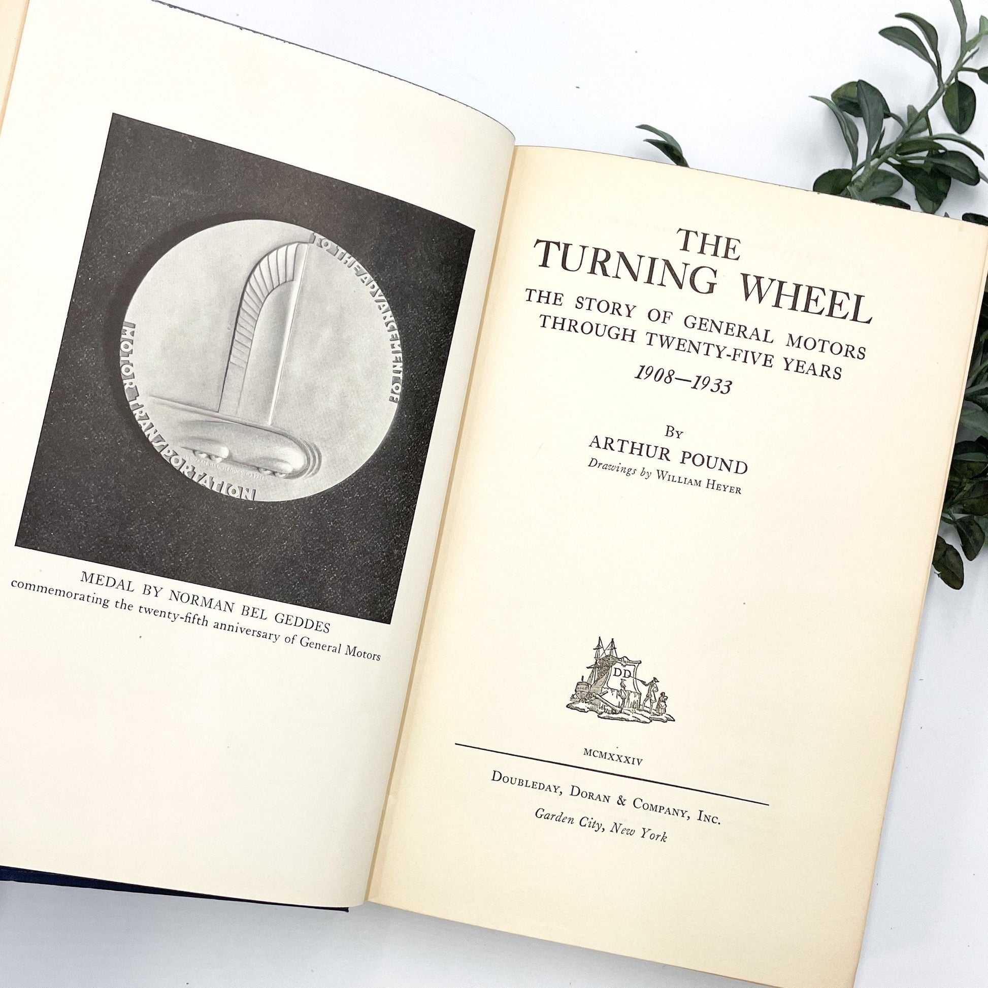 Signed First Edition Book, The Turning Wheel by Arthur Pound